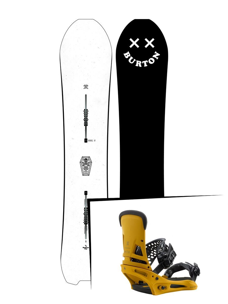 Set: Burton Skeleton Key 2019 + Burton Malavita colonel mustard - Bild 1