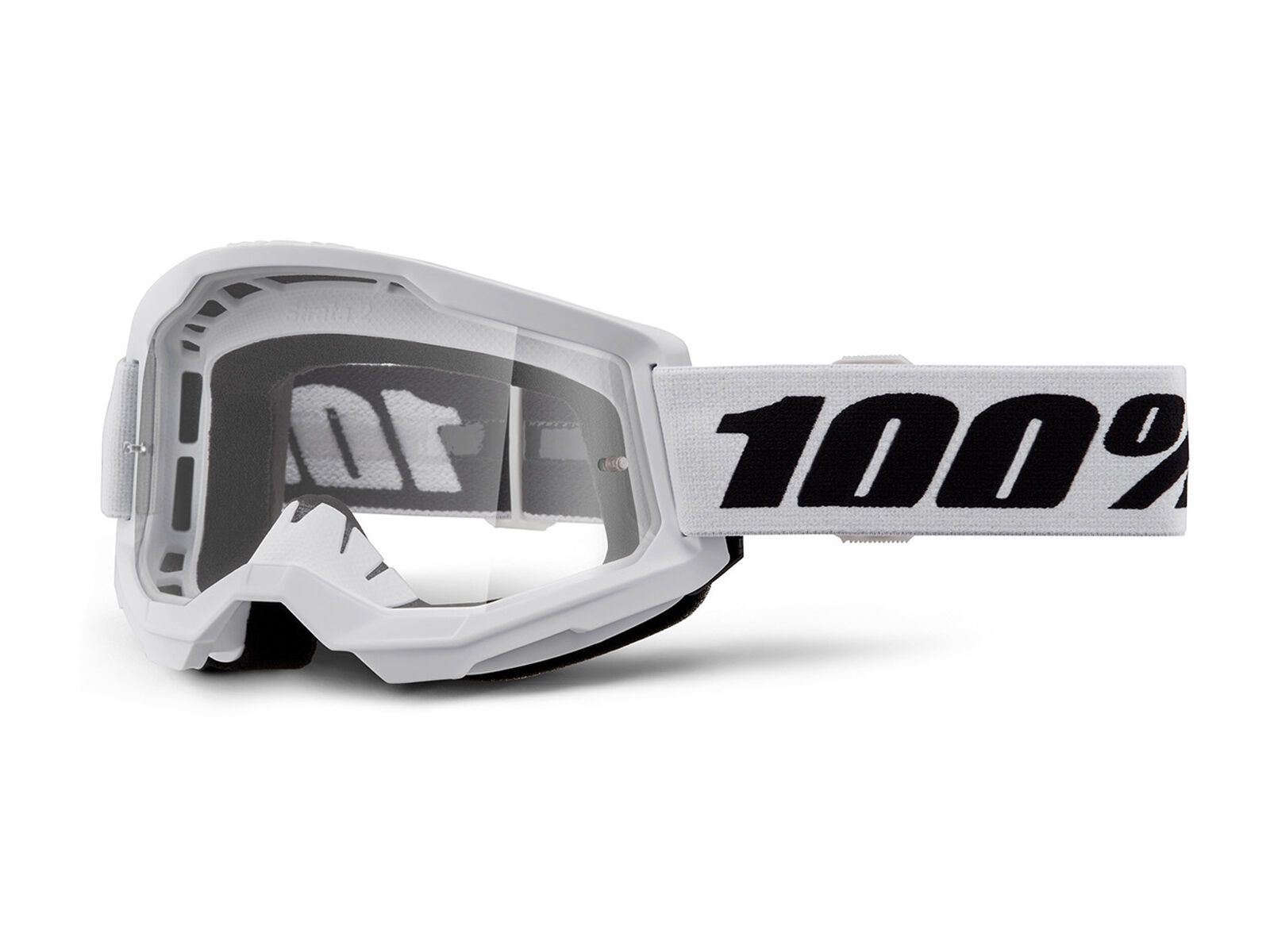 100% Strata 2 Junior Goggle - Clear Lens white HU-GOG-1062/2/unis