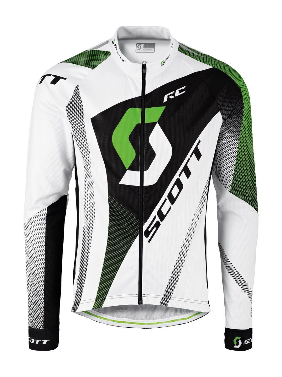 Scott RC Pro l/sl Shirt, white/green - Bild 1
