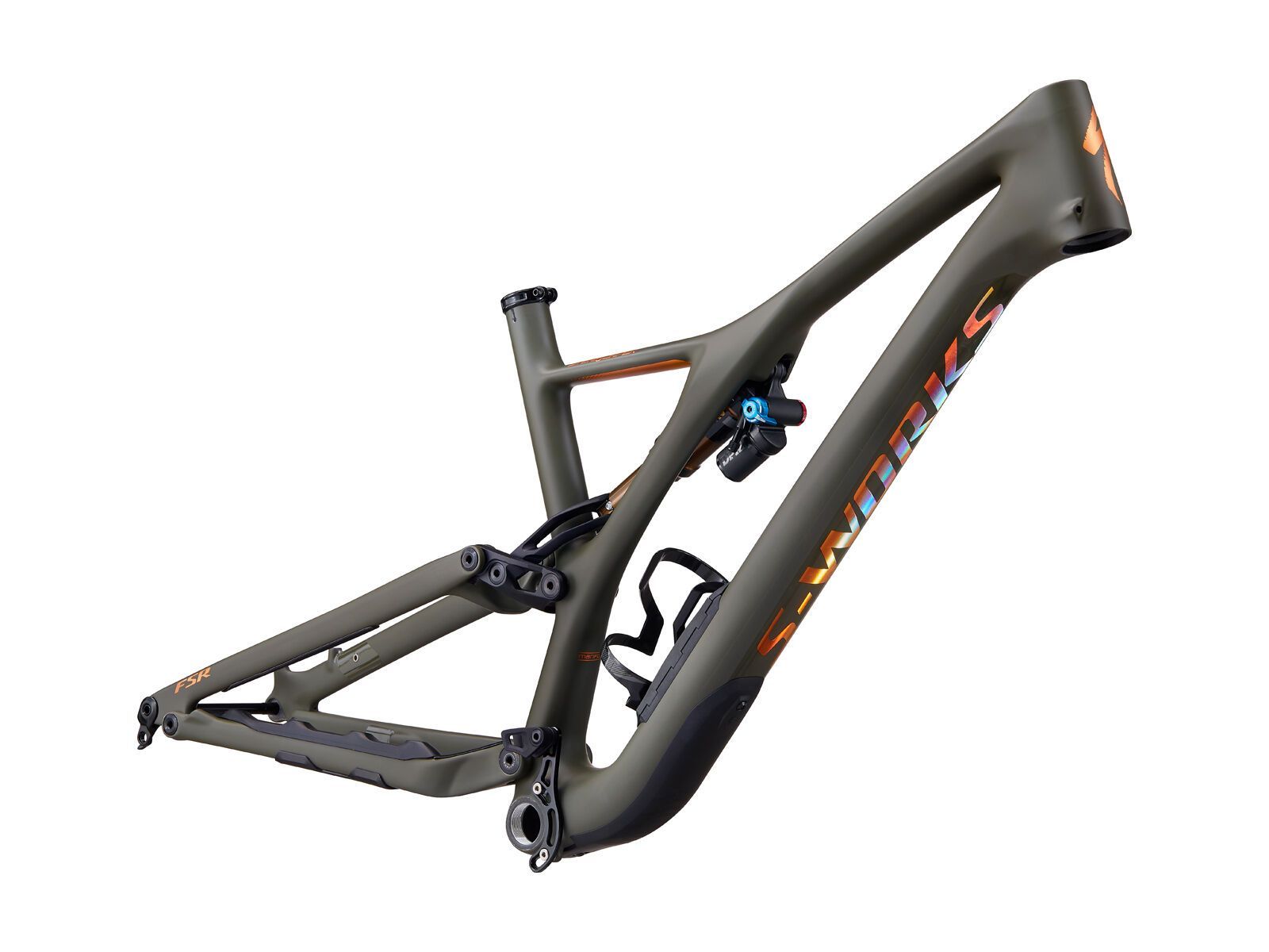 Specialized S-Works Stumpjumper 29 Frameset, satin oak green/bronze foil - Bild 1