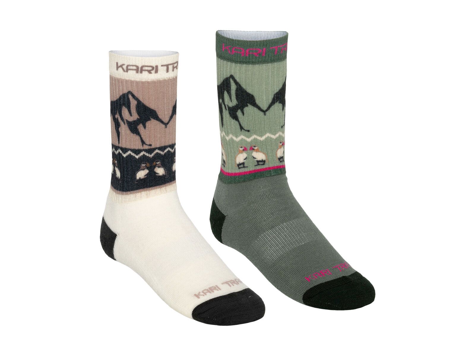 Kari Traa Puffin Sock 2er Pack, dusty midtone green - Bild 1