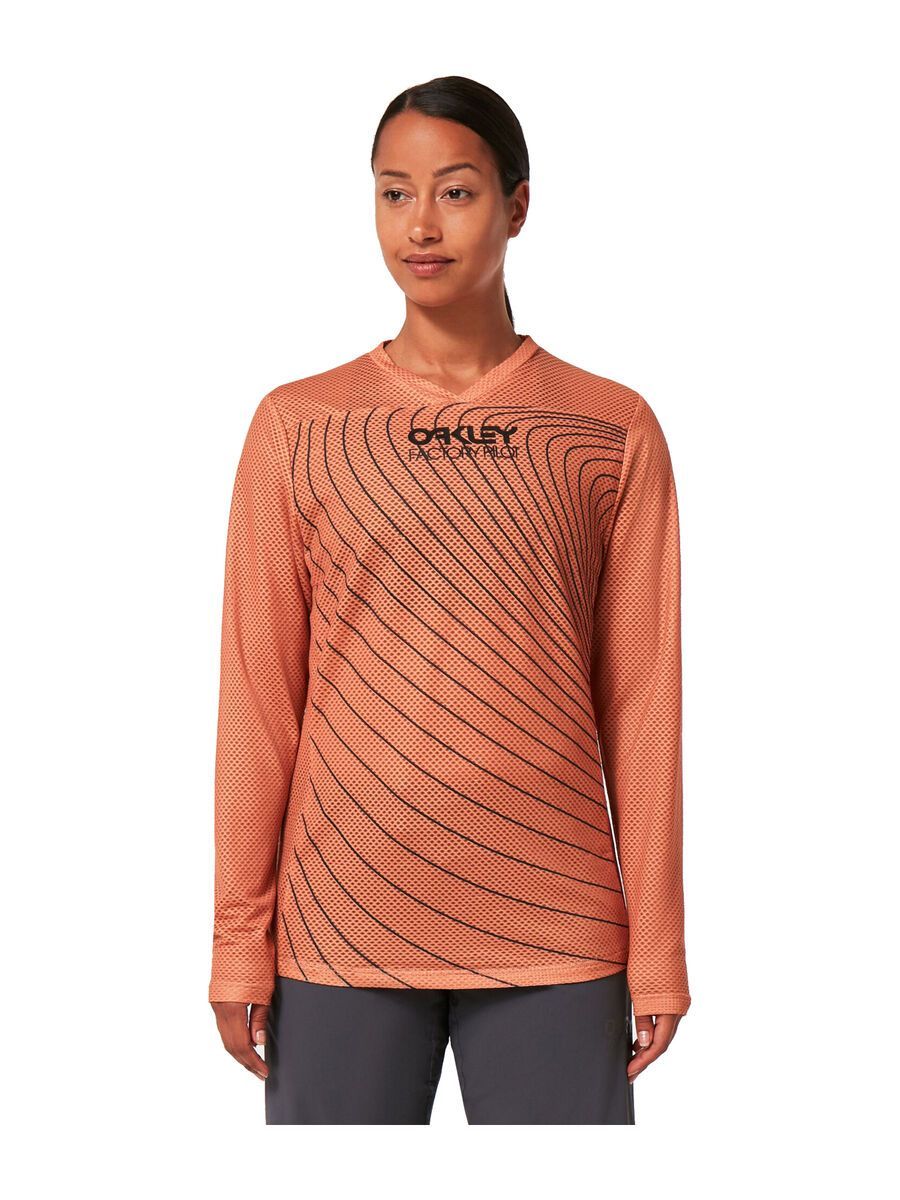 Oakley Wmns Factory Pilot RC LS Jersey, soft orange - Bild 4