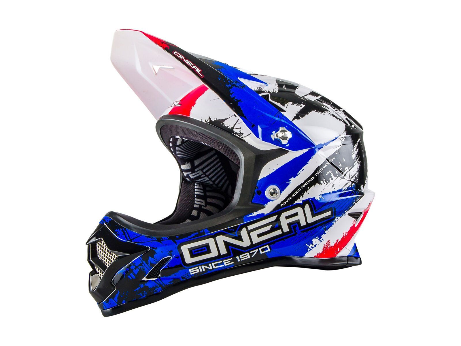 ONeal Backflip Fidlock DH Helmet RL2 Shocker, black/red/blue - Bild 1