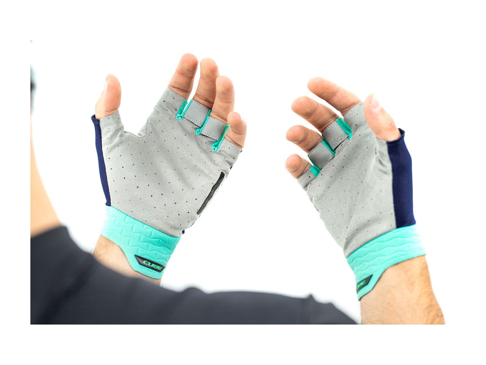 Cube Handschuhe Performance Kurzfinger, blue´n´mint - Bild 3