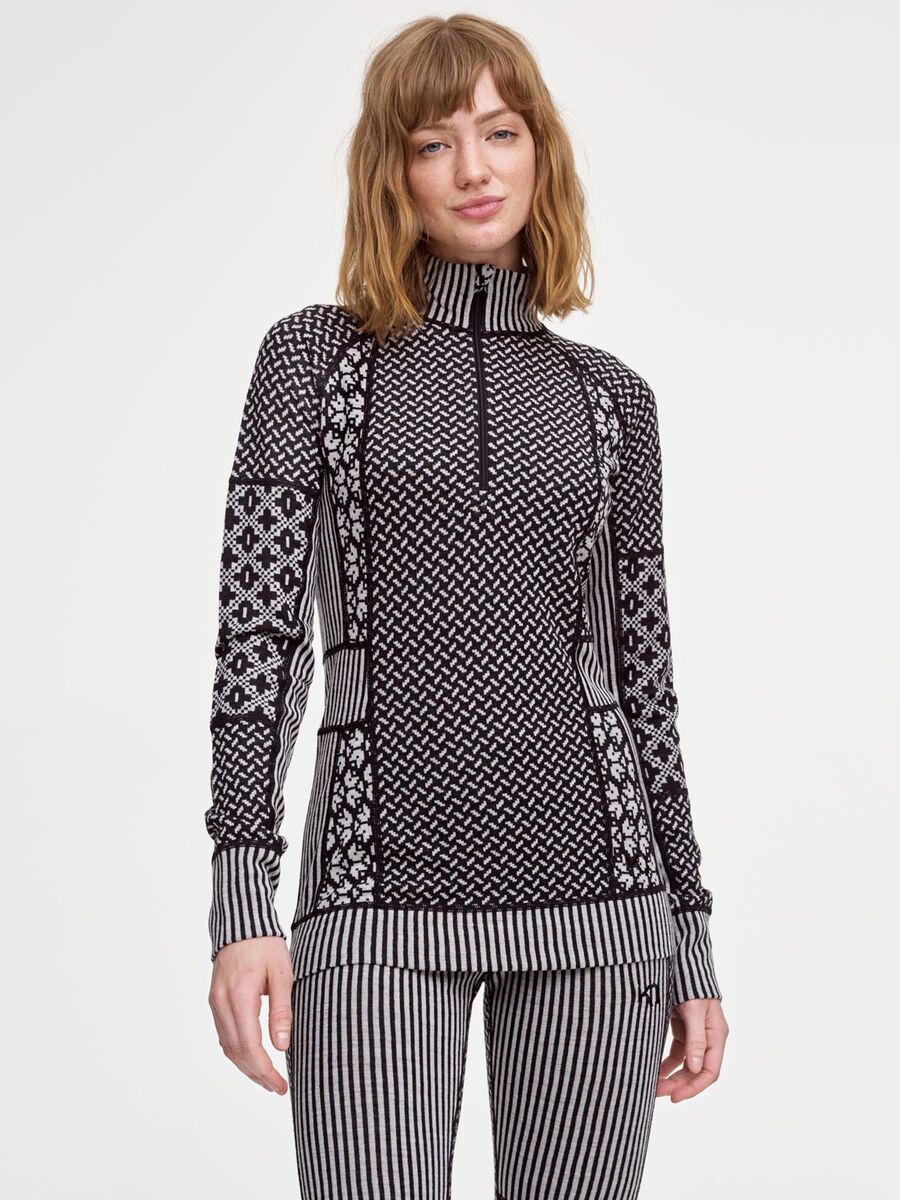 Kari Traa Smekker Half Zip Baselayer, black - Bild 3