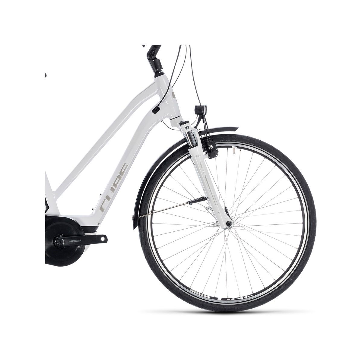 Cube Town Hybrid ONE 500 Trapeze, white´n´silver - Bild 3
