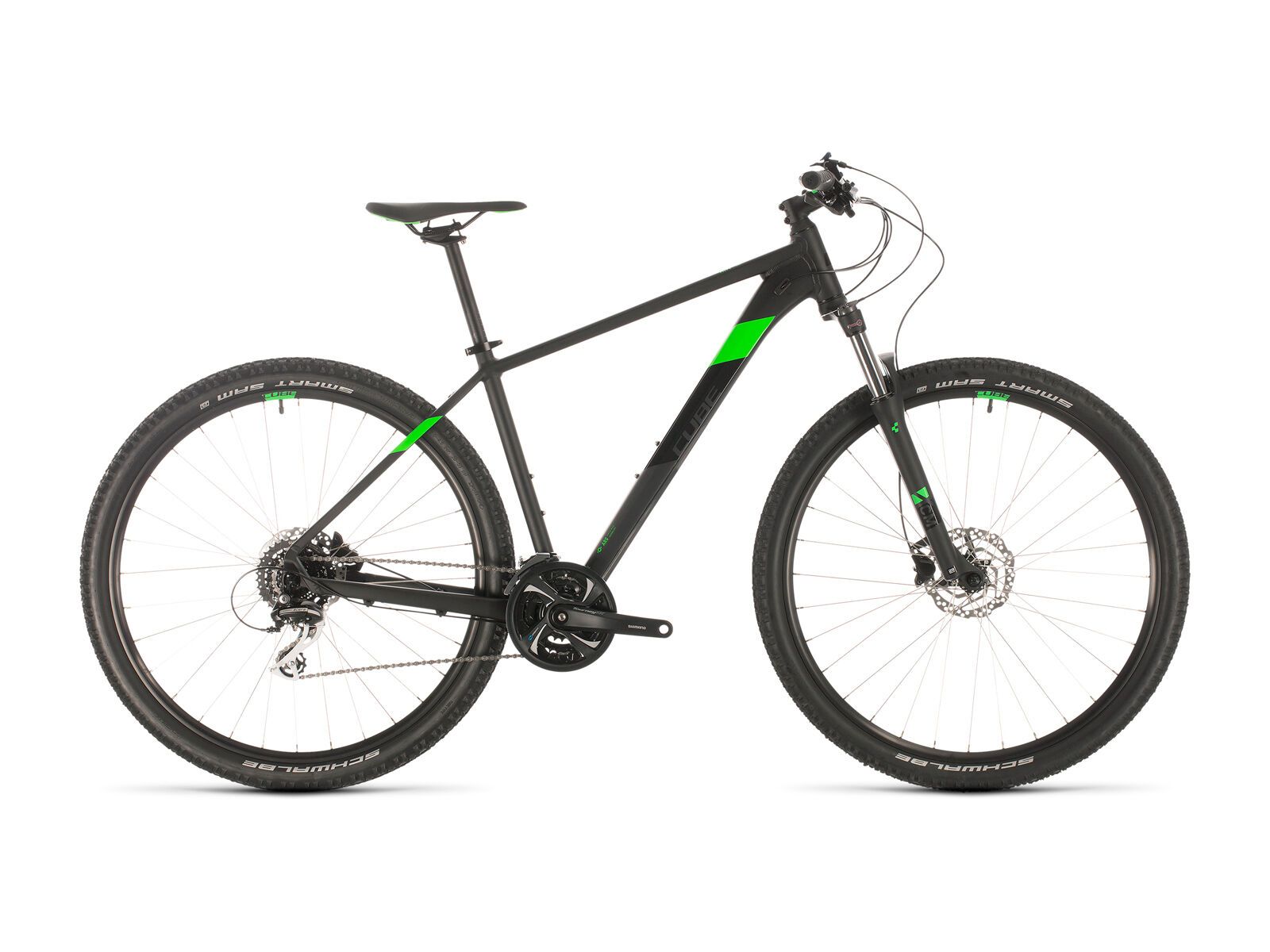 Cube Aim Race 27.5, black´n´flashgreen - Bild 1