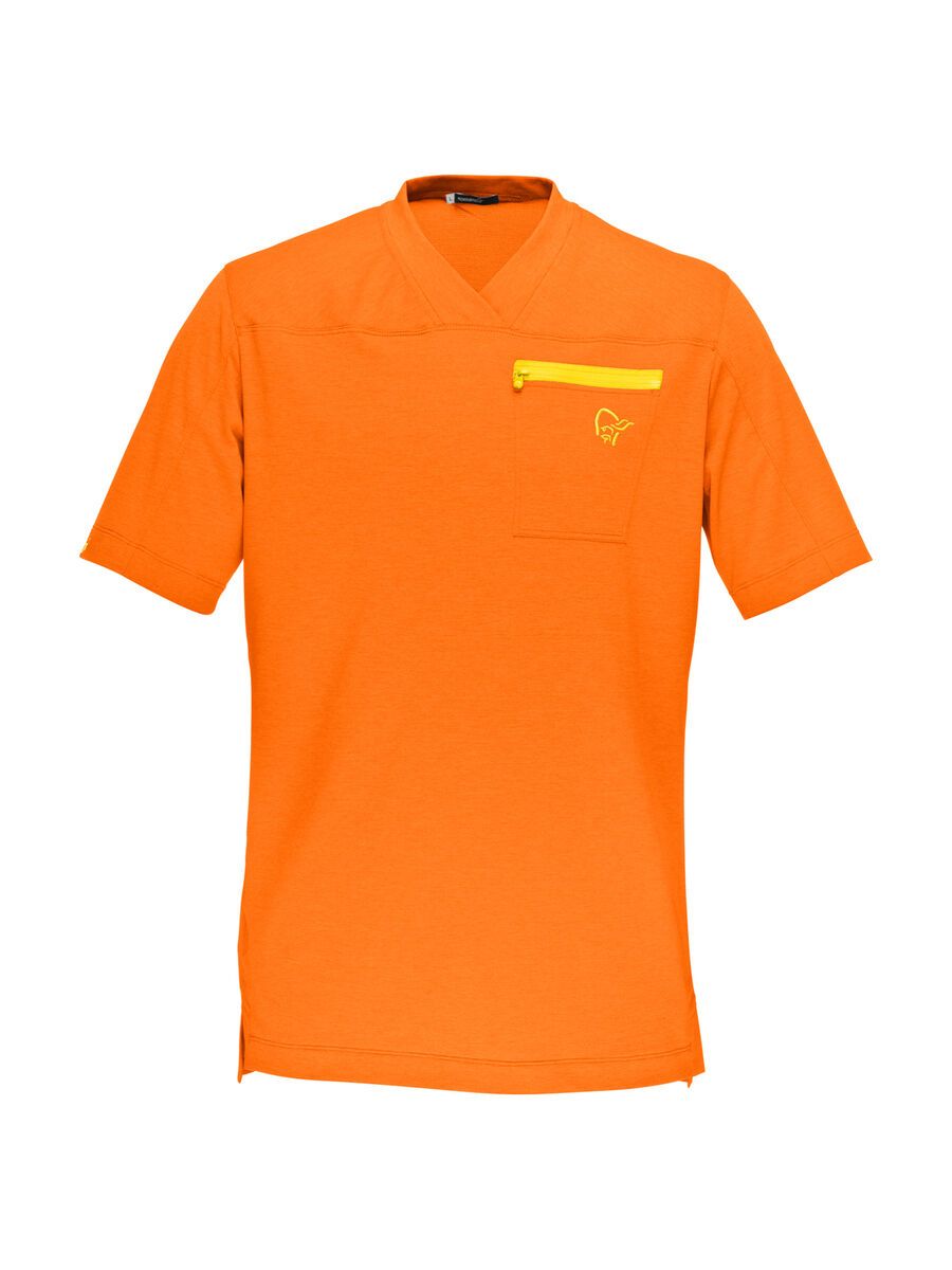 Norrona Fjørå Equaliser Lightweight T-Shirt, pure orange - Bild 1