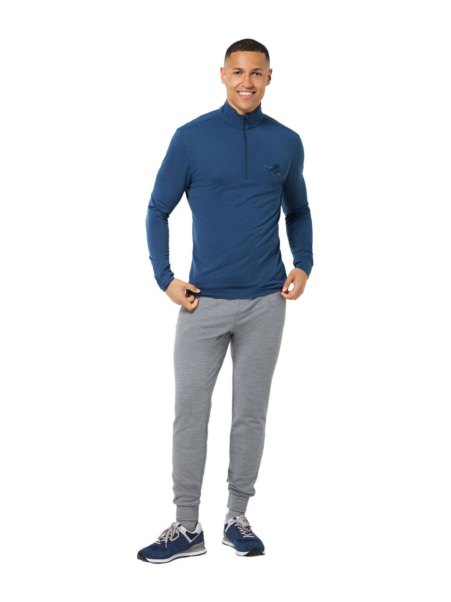super.natural Tundra175 Toni Zip 1/4 Herren, ocean blue/blueberry/feather grey - Bild 3