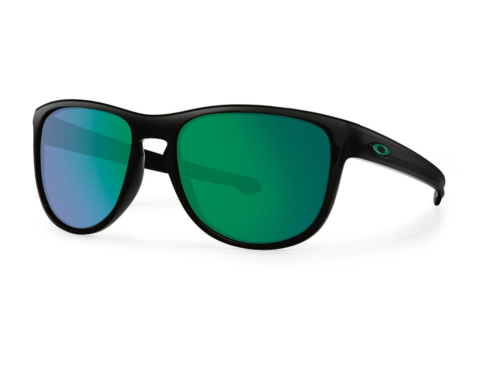 Oakley Sliver Round, matte black/Lens: jade iridium - Bild 1