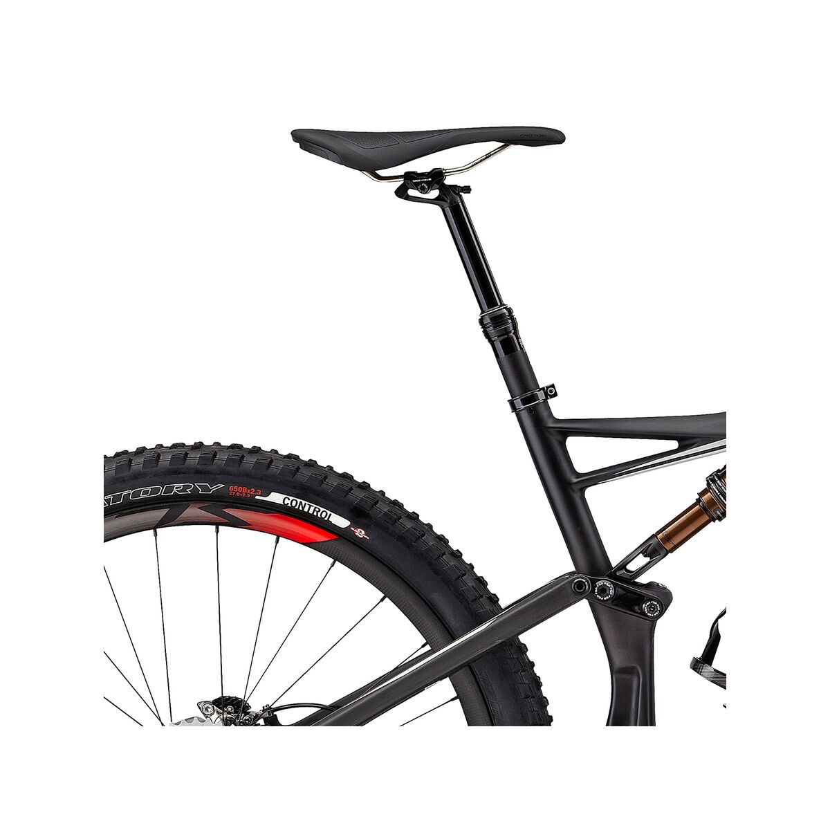 Specialized S-Works Stumpjumper FSR 650b, satin/gloss carbon/dirty white/rocket red - Bild 5