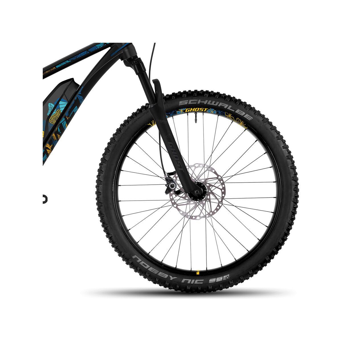 Ghost Hybride Lanao FS 4 AL, night black/arctic blue/amber yellow - Bild 2