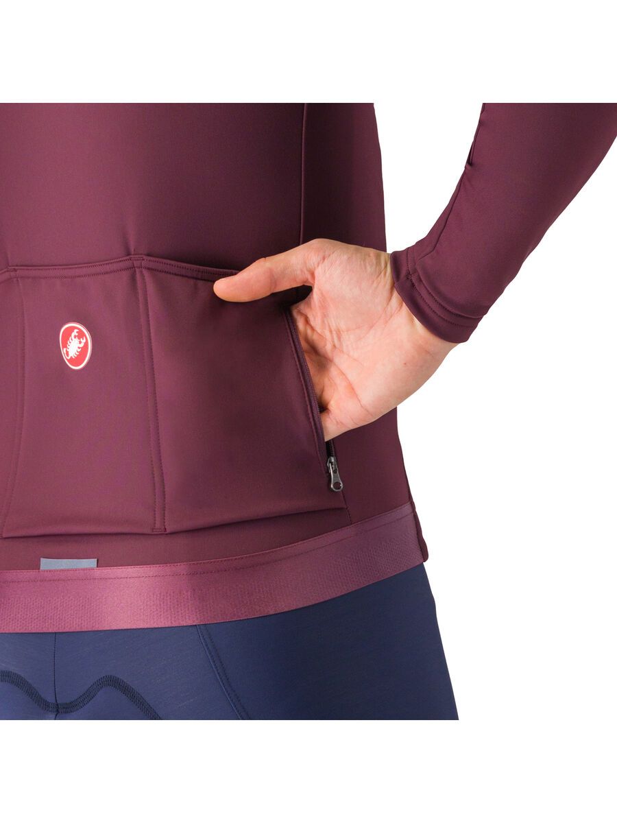Castelli Espresso Thermal Jersey, deep bordeaux - Bild 4