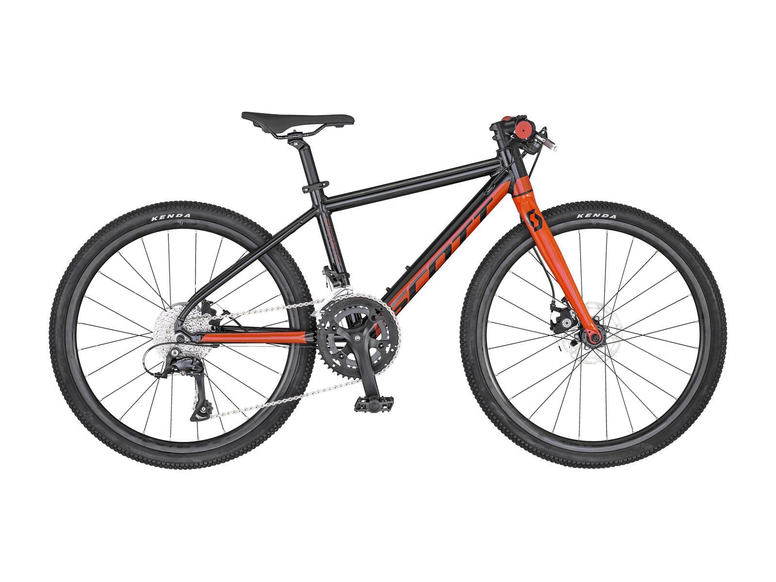 Scott Gravel 24 FB (Flat Bar), black/florida red - Bild 1