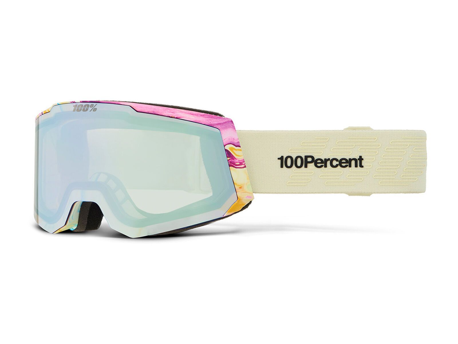 100% Snowcraft S - HiPER Smoke w/Silver Flash ML Mir silencio HU-GOG-S505/2885/unis