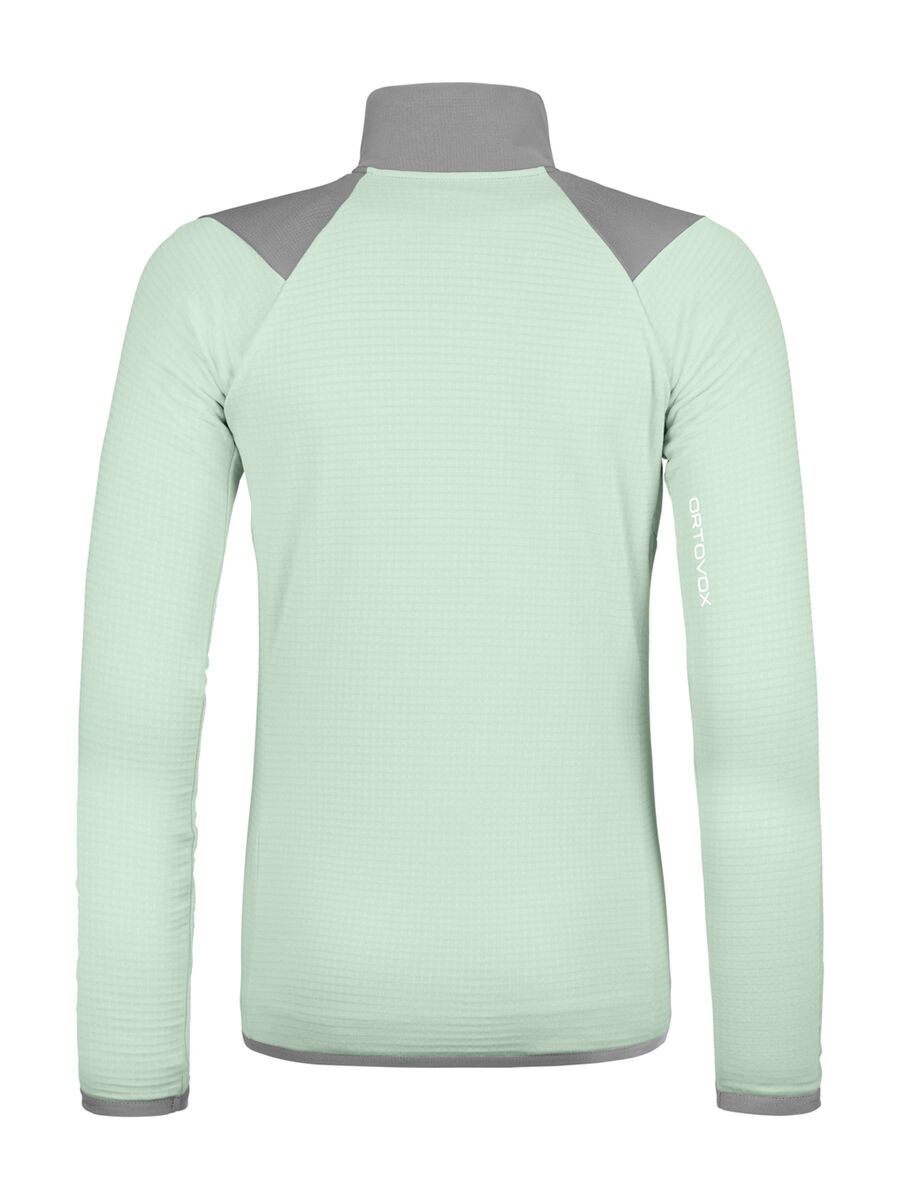 Ortovox Merino Fleece Grid Jacket W, green acid - Bild 2