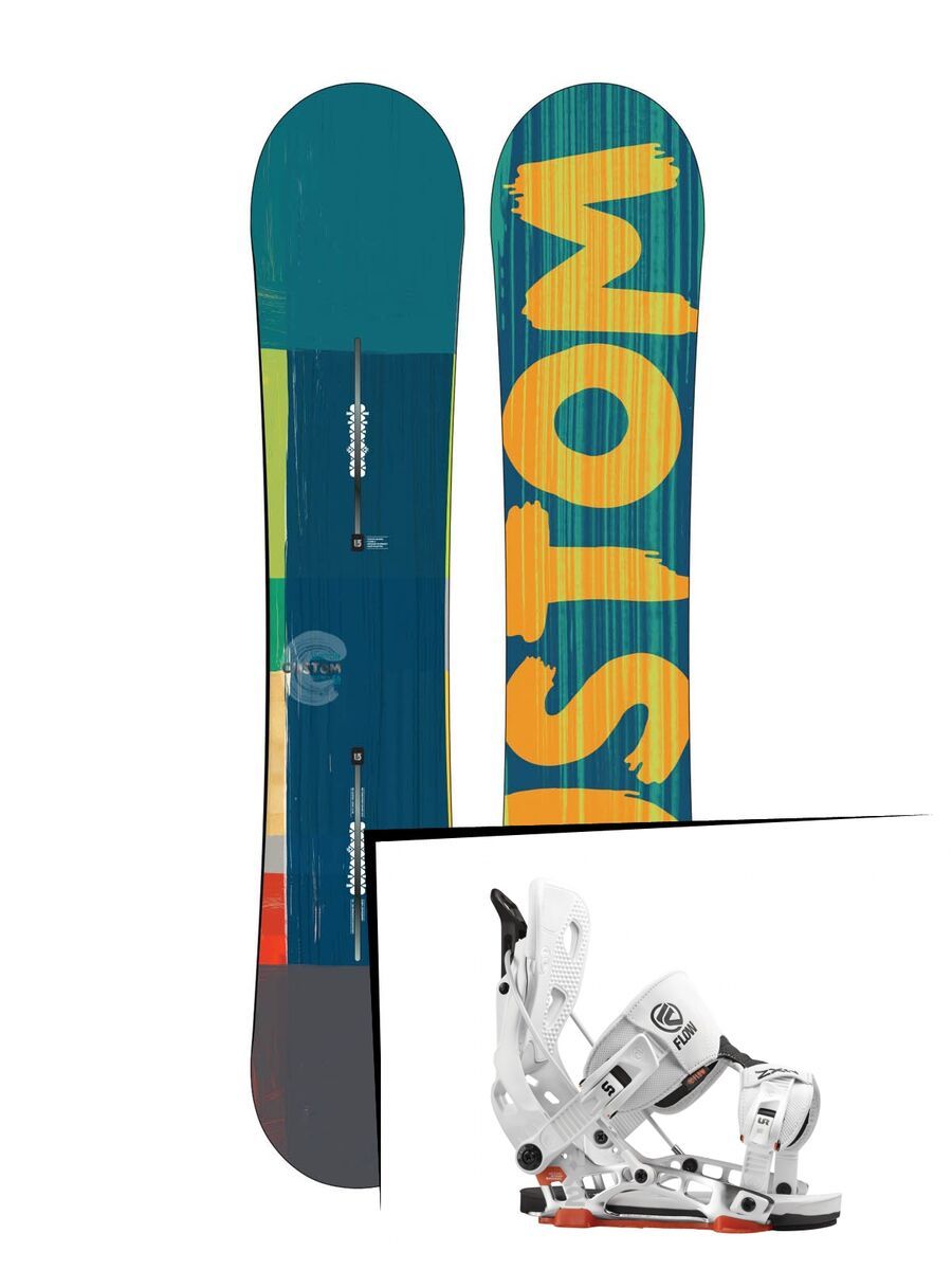 Set: Burton Custom Flying V 2015 + Flow NX2 (1513121S) - Bild 1