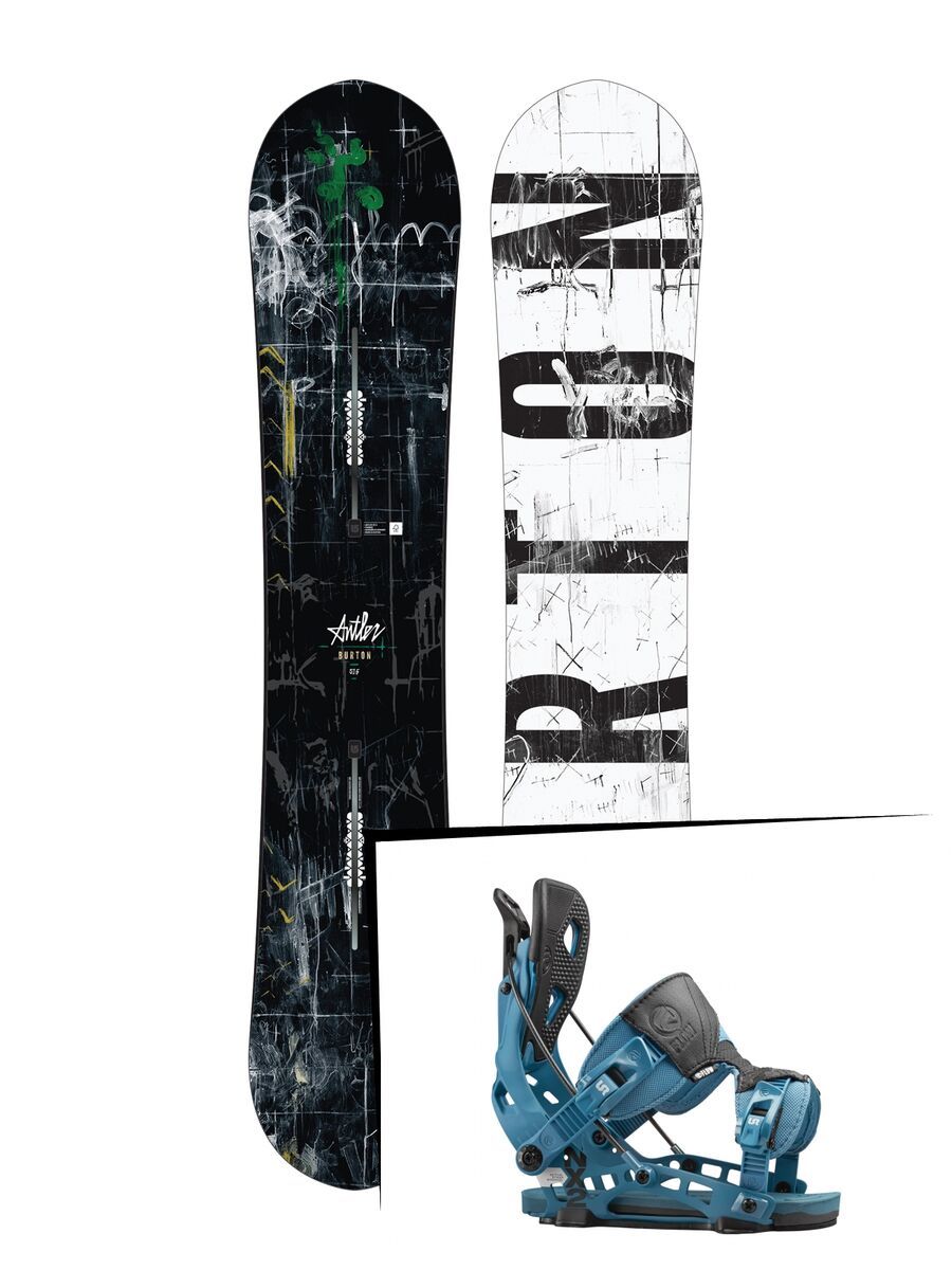Set: Burton Antler 2017 + Flow NX2 (1513118S) - Bild 1