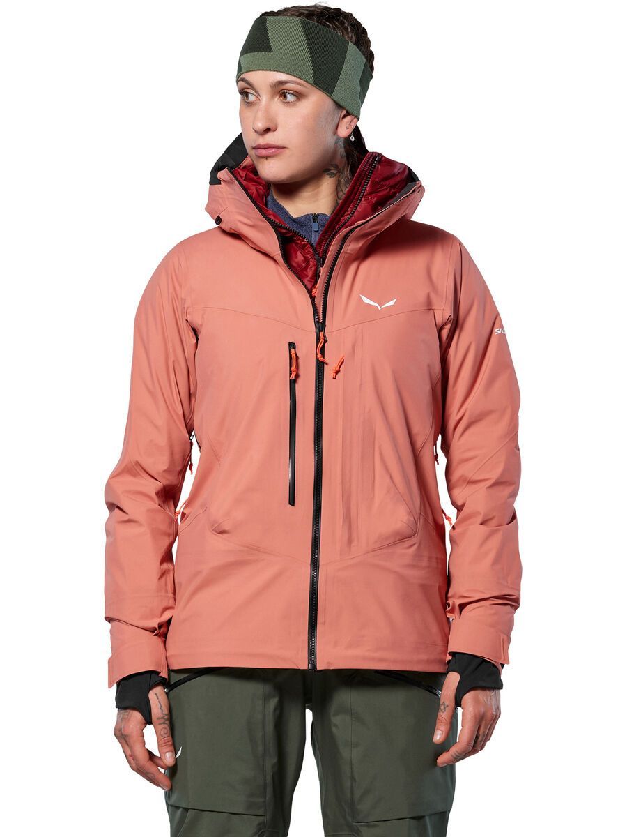 Salewa Sella 3 Layers Powertex Hardshell Jacke Damen, desert pink - Bild 3