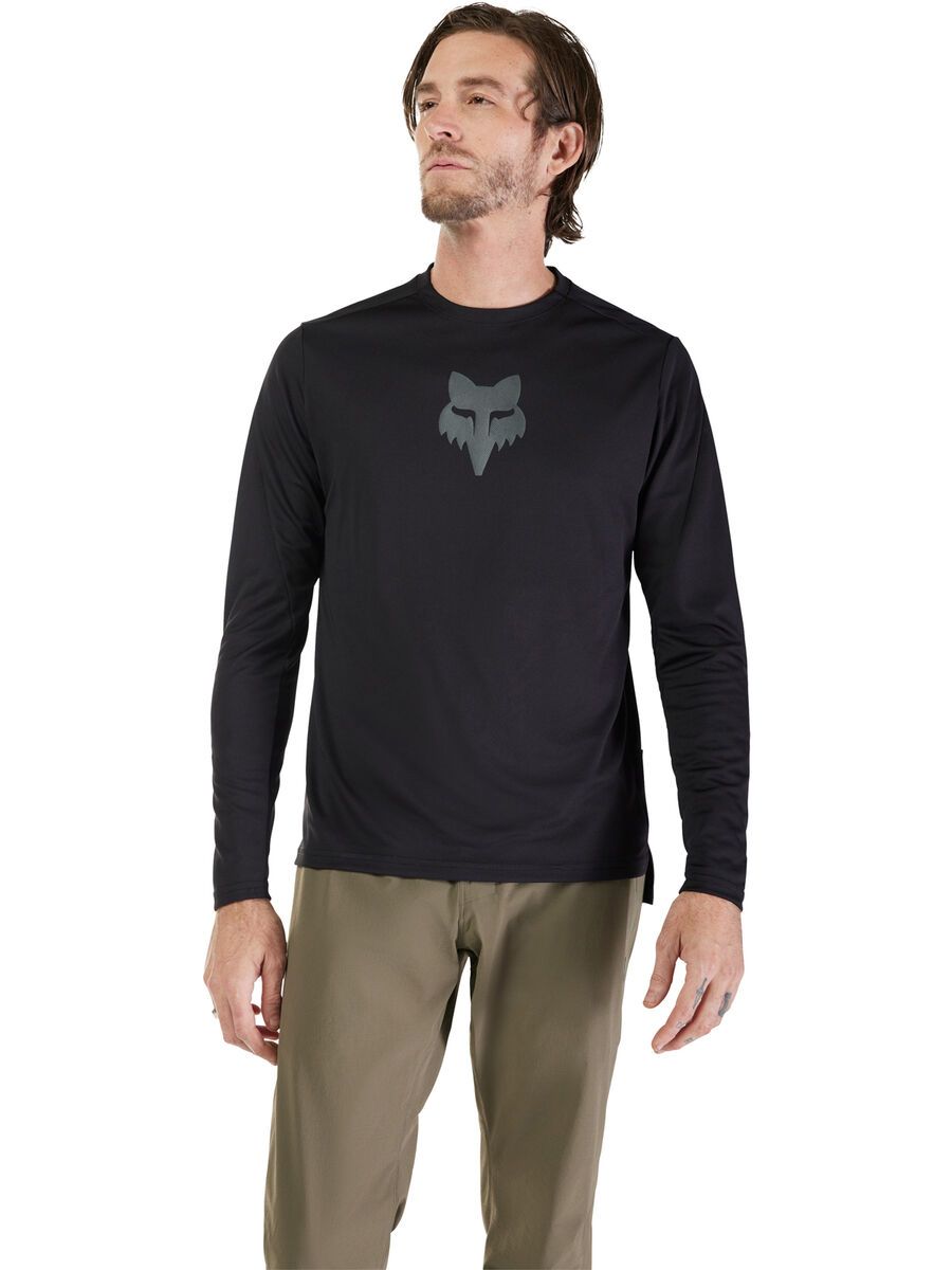 Fox Ranger LS Jersey Fox Head, black - Bild 3
