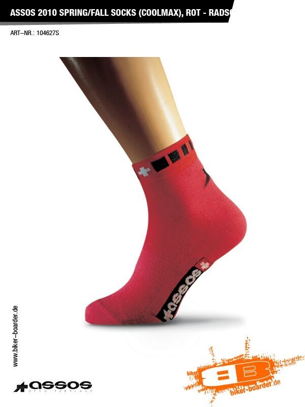 Assos spring/fall Socks (coolmax), rot - Bild 1