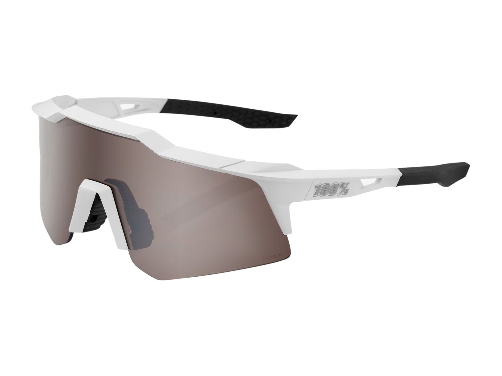 100% Speedcraft XS - HiPER Silver ML Mir, matte white - Bild 1