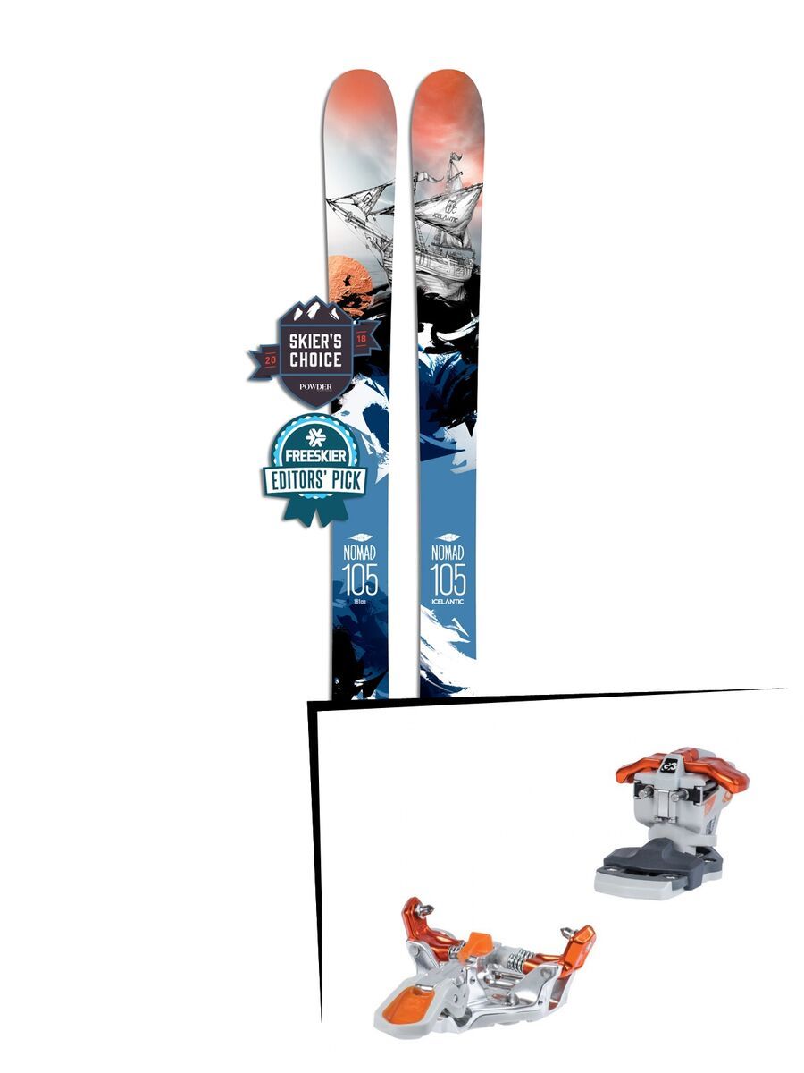 Set: Icelantic Nomad 105 Lite 2018 + G3 Ion LT 12 - Bild 1