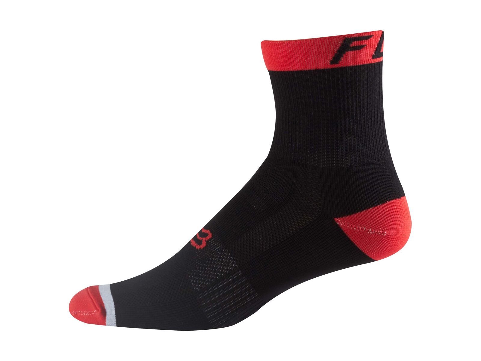Fox 6 Logo Trail Sock, flame red - Bild 1