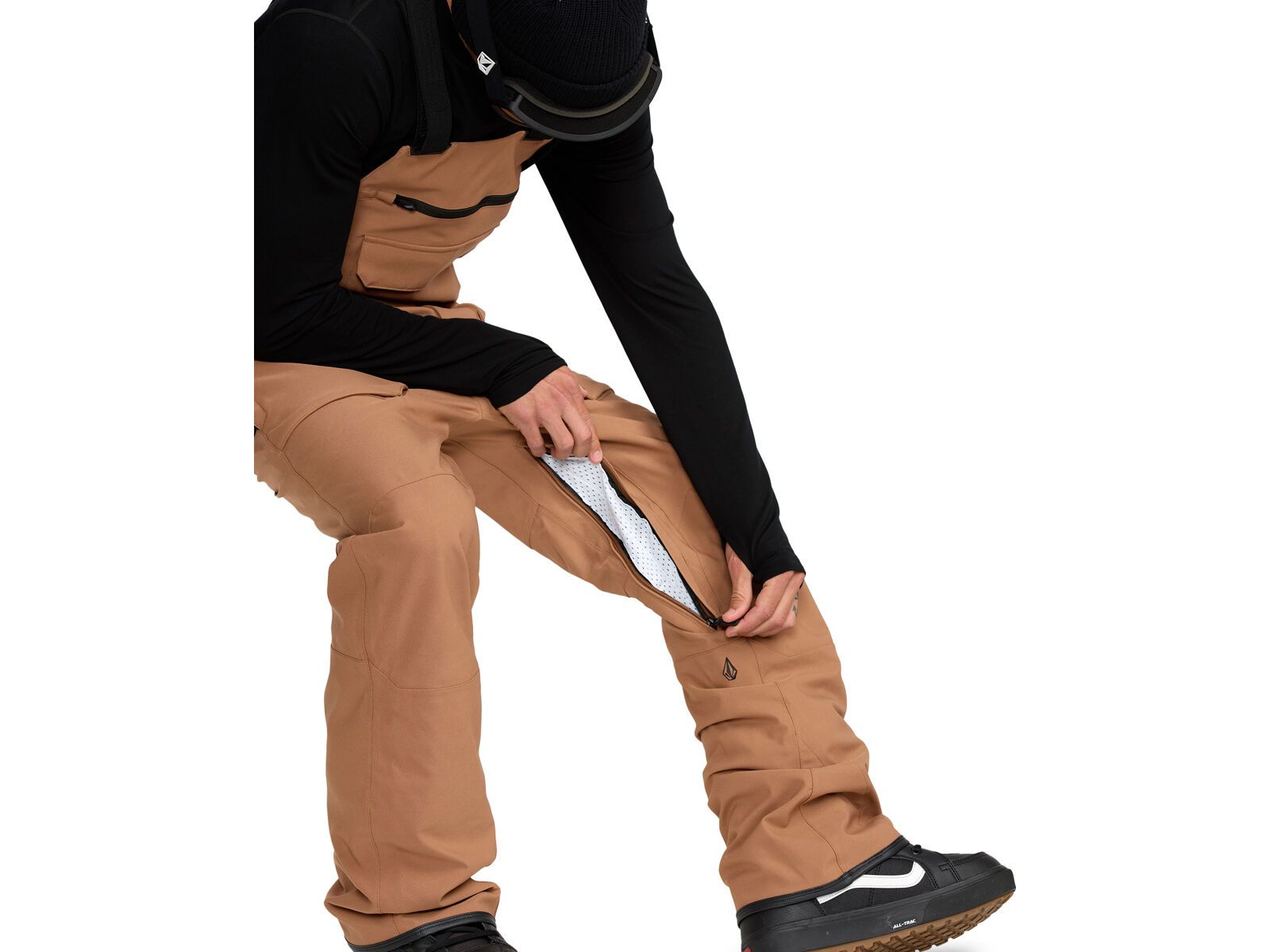 Volcom Roan Bib Overall, terra brown - Bild 8