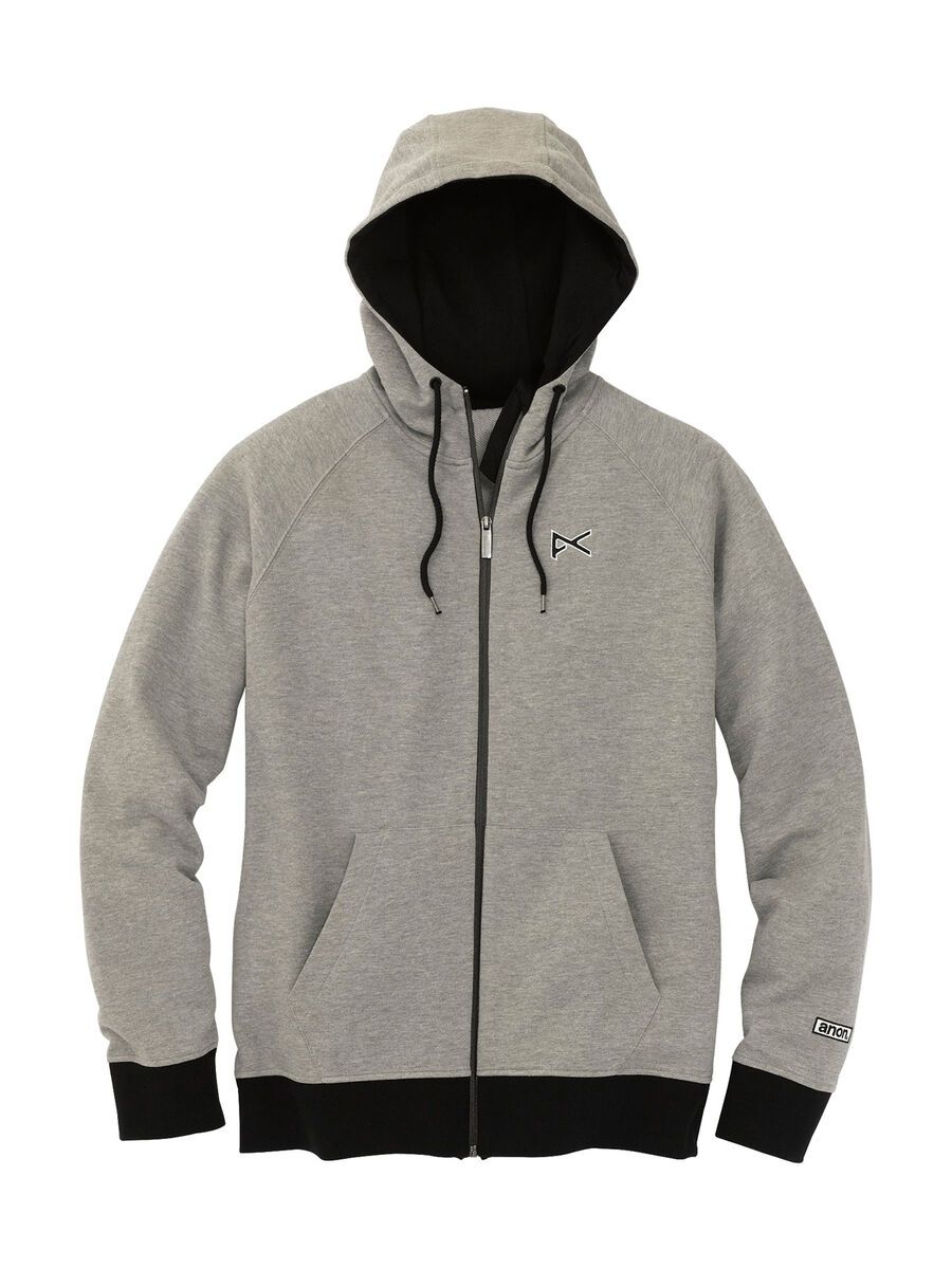 Anon Mens Icon Zip Up, Heather Grey - Bild 1