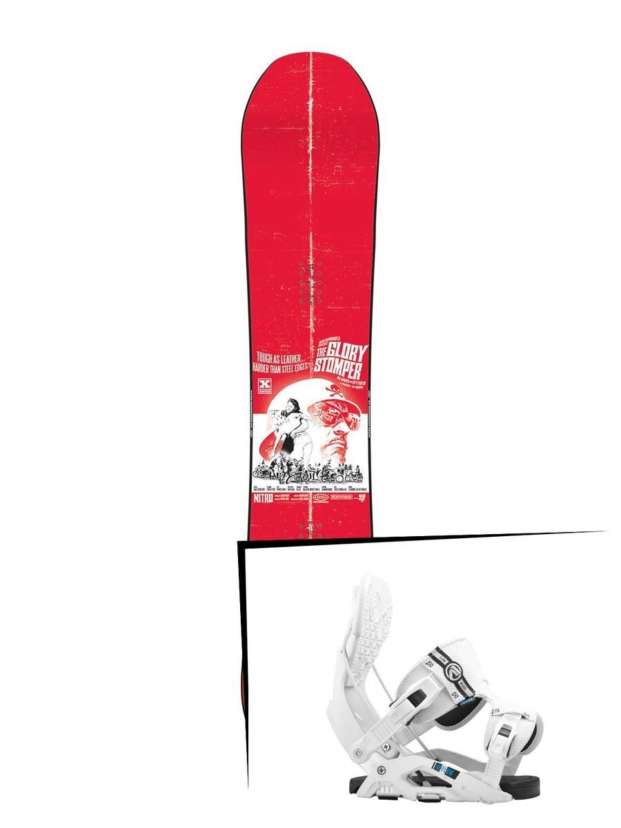 Set: Nitro Glory Stomper 2015 + Flow Nexus 2016, white - Snowboardset - Bild 1