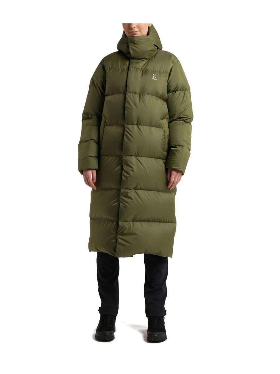 Haglöfs Long Down Parka Women, olive green - Bild 3
