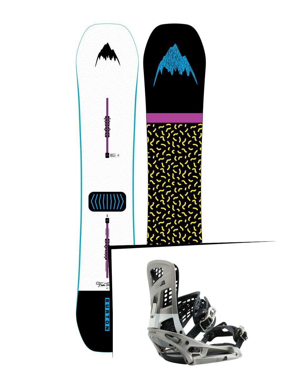 Set: Burton Free Thinker 2019 + Burton Genesis EST super silver - Bild 1