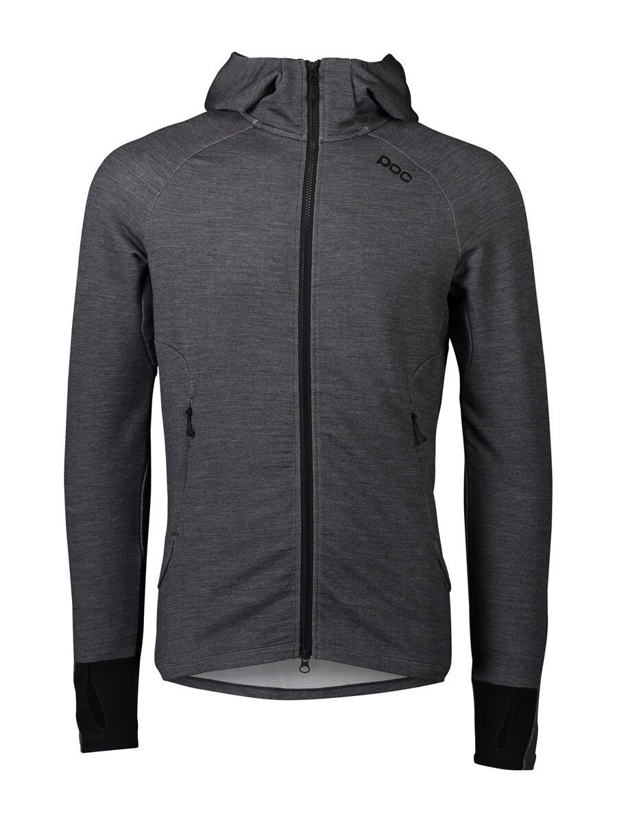 POC M's Merino Zip Hood, sylvanite grey melange - Bild 1