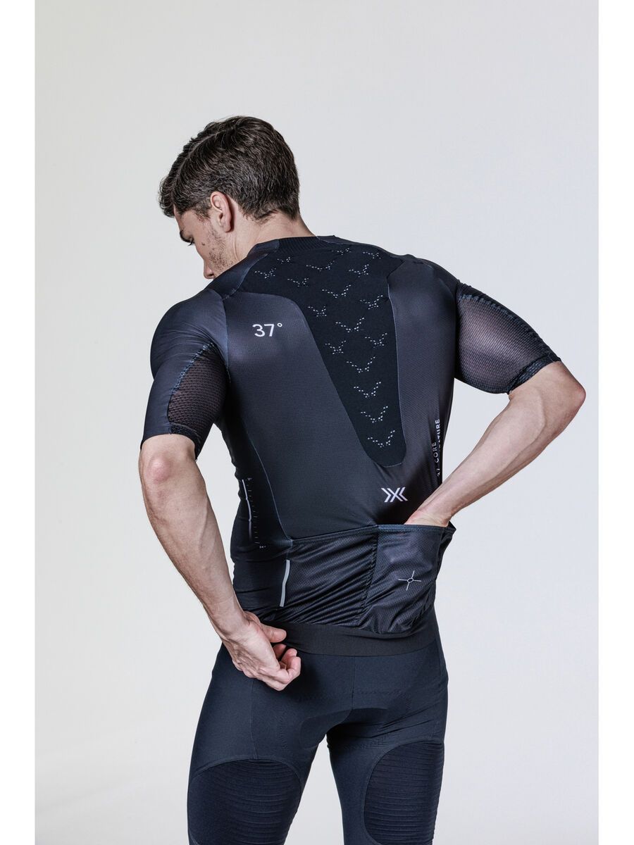 X-Bionic Corefusion Men's Cycling Short Sleeve Aero Jersey, opal black - Bild 5