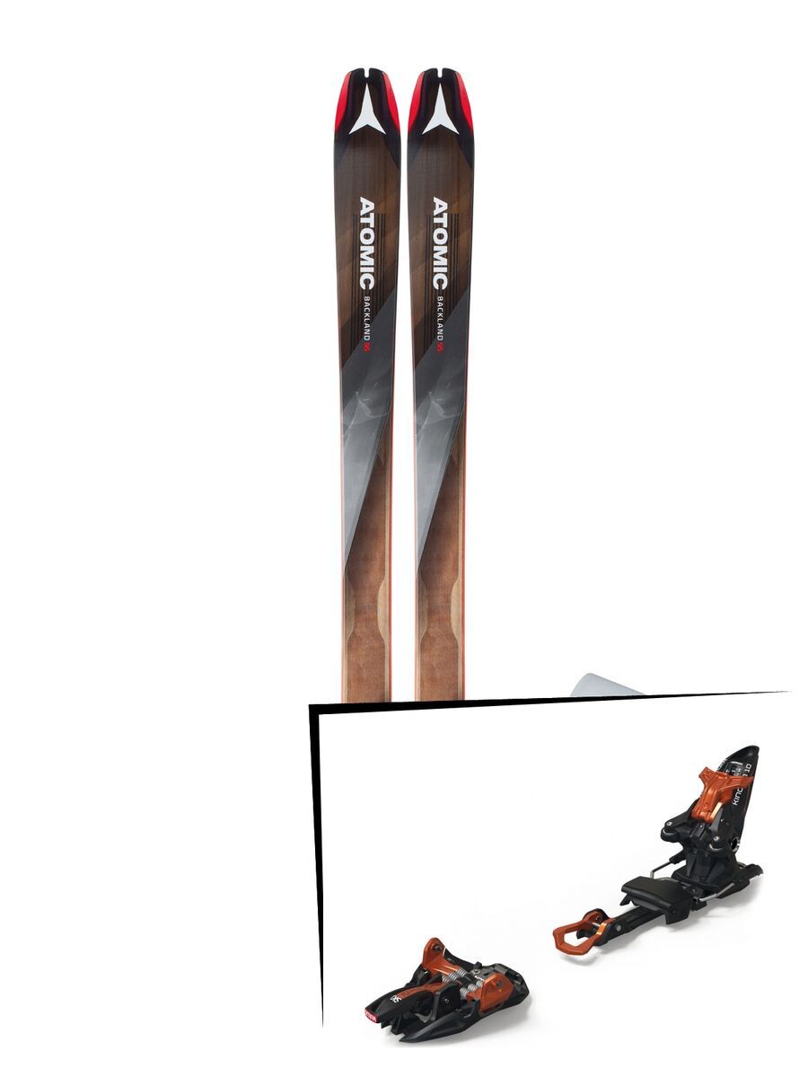 Set: Atomic Backland 95 + Hybrid Skin 95 2019 + Marker Kingpin 10 black/copper - Bild 1