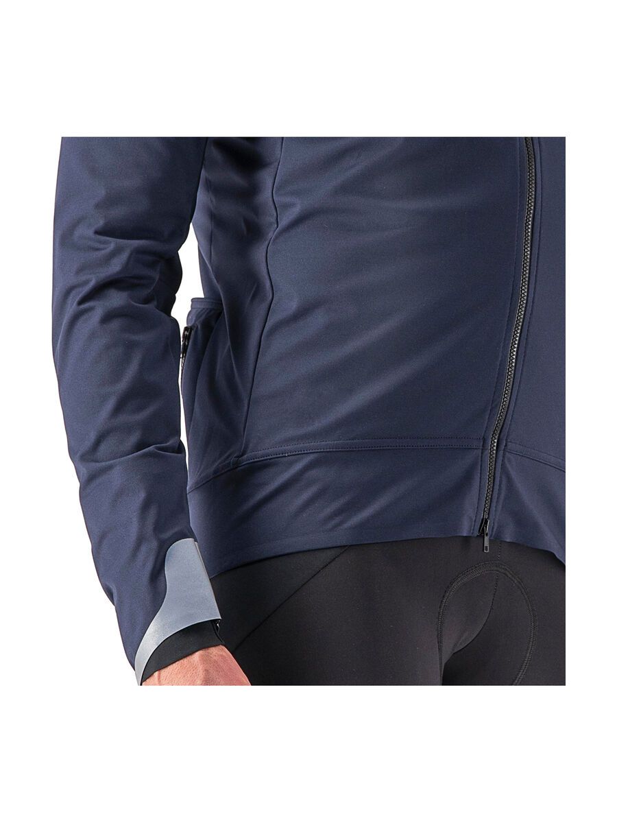 Castelli Alpha Ultimate Insulated Jacke, savile blue/silver reflex-steel blue - Bild 5