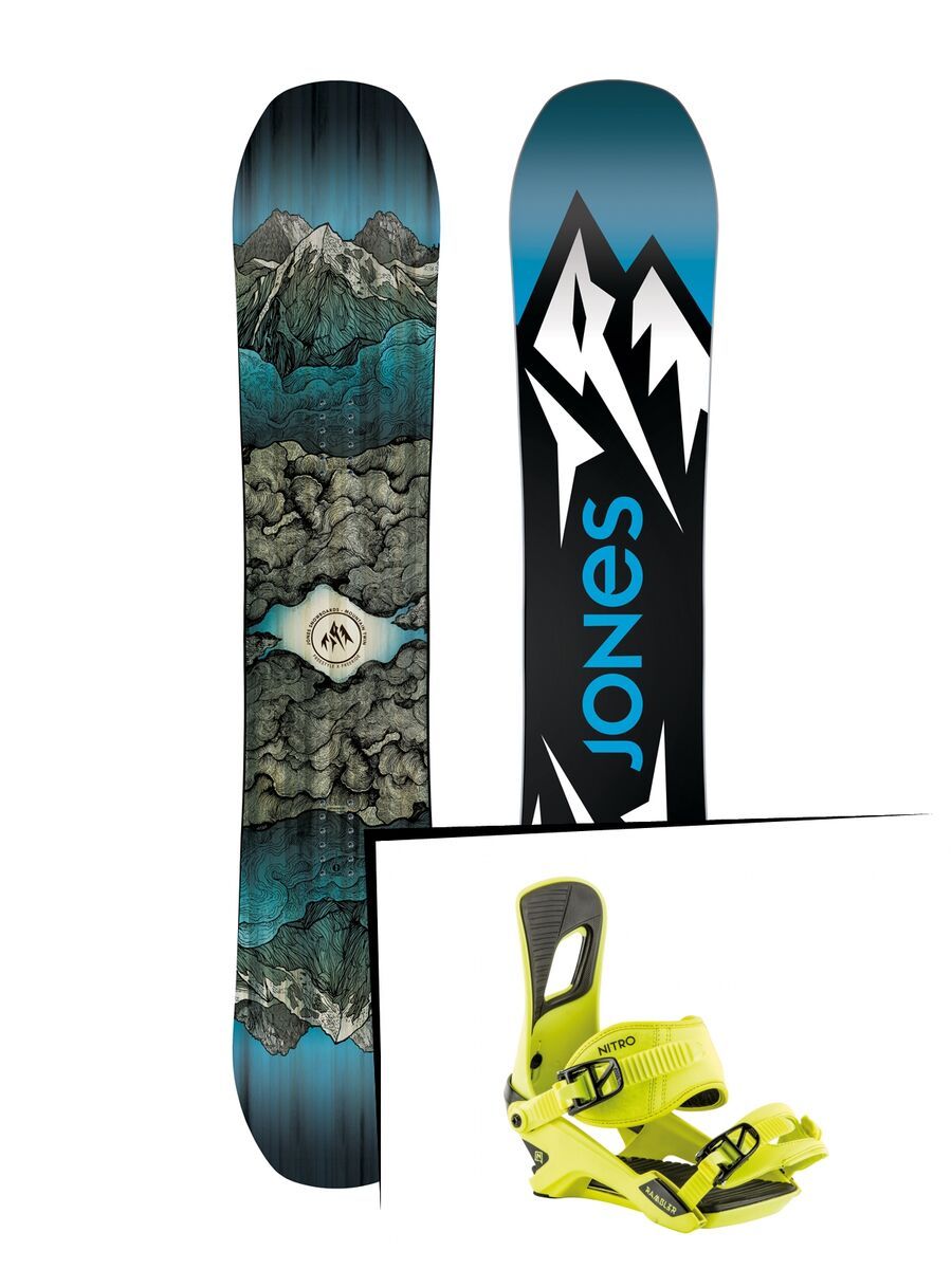 Set: Jones Mountain Twin 2019 + Nitro Rambler muted brights series toxic - Bild 1