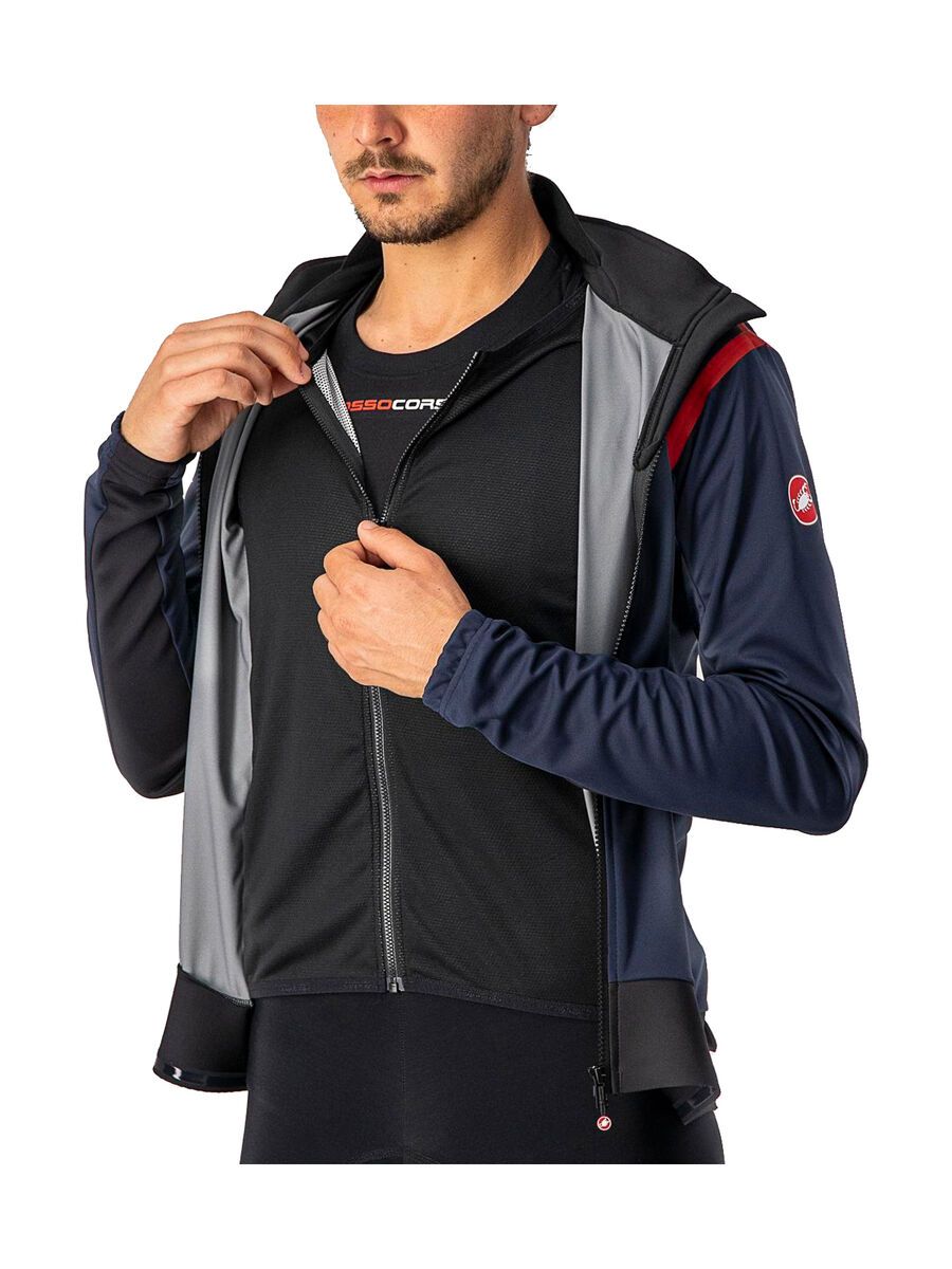 Castelli Alpha RoS 2 Light Jacket, savile blue/red-black - Bild 6