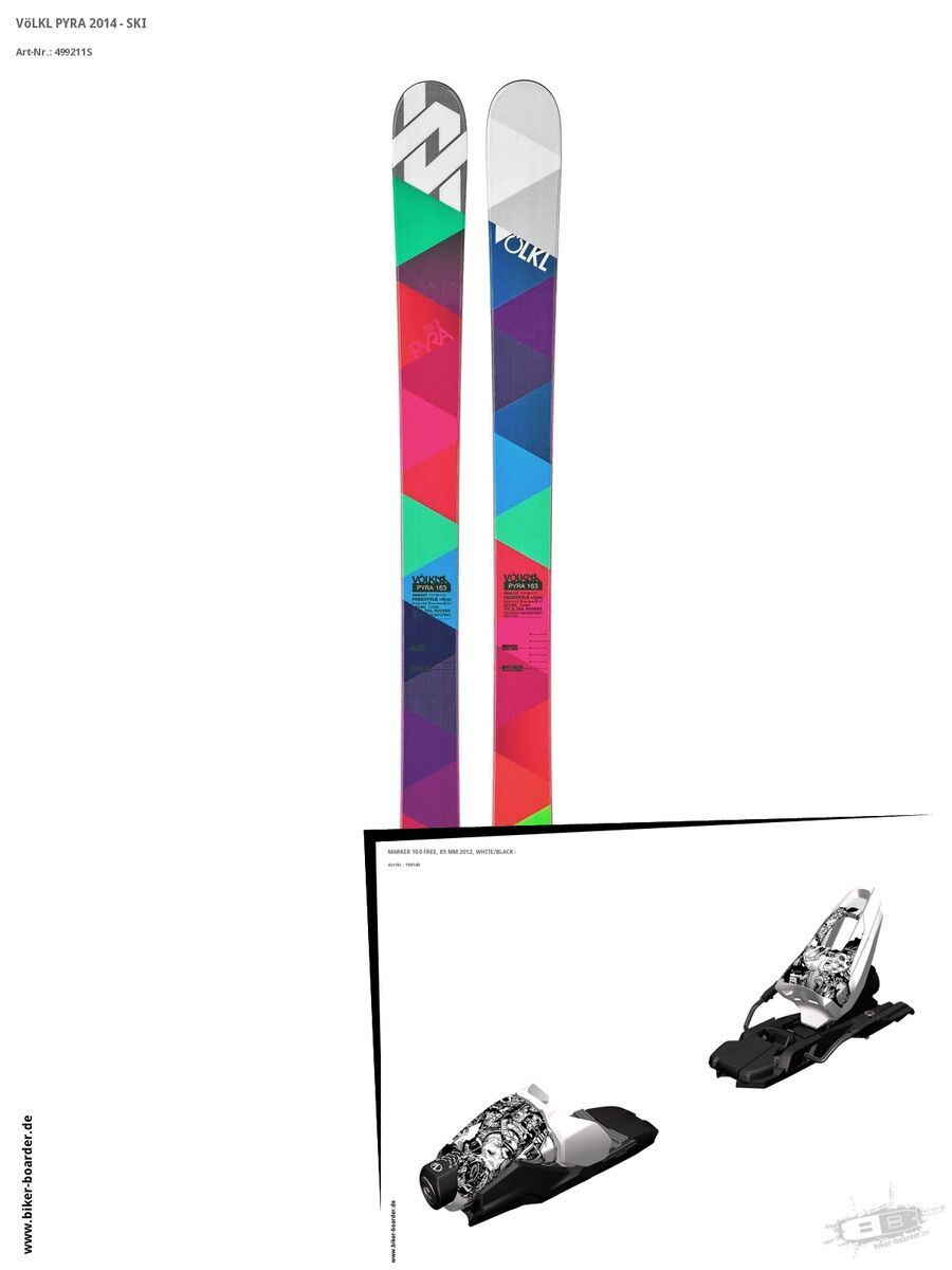 Völkl Set: Pyra 2014 + Marker 10.0 FREE - Bild 1