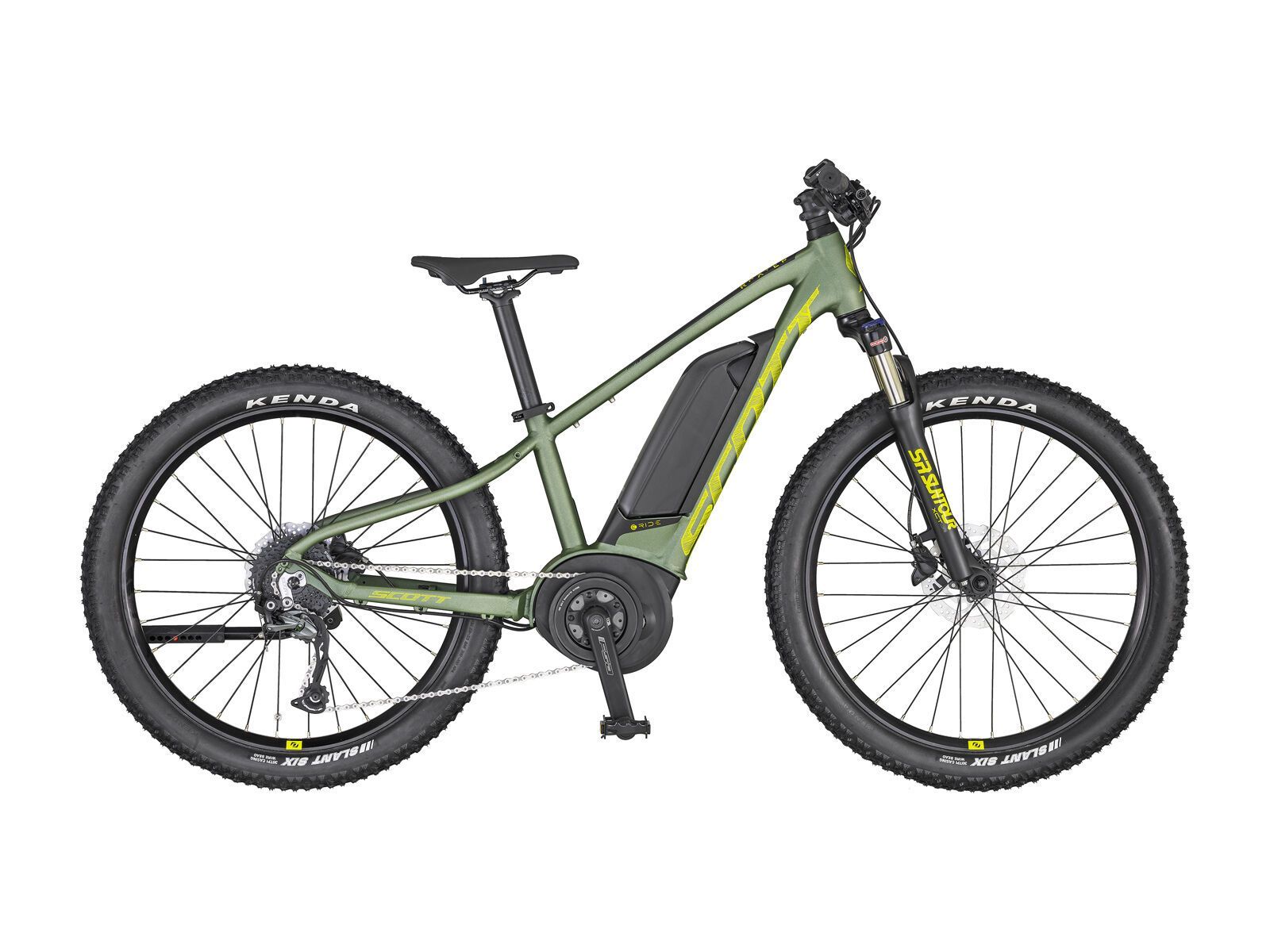 Scott Roxter eRide 24, dark ivy green/radium yellow/black - Bild 1