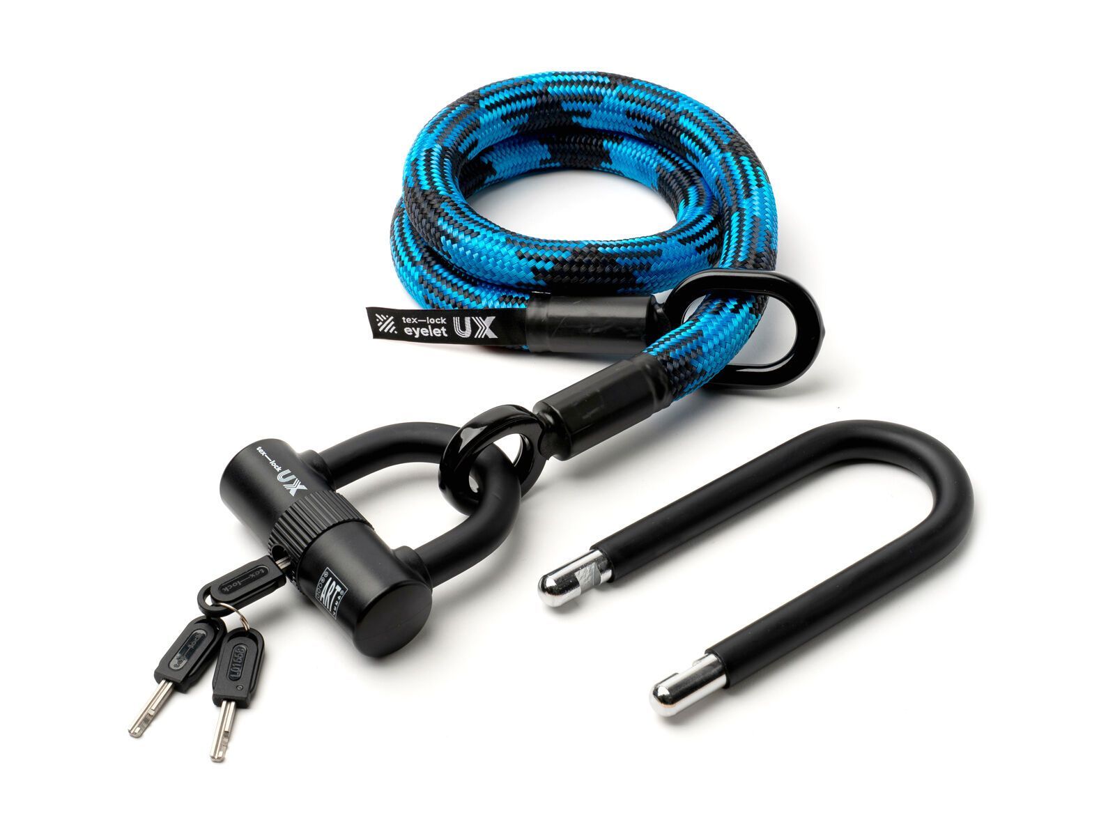 Tex-Lock Eyelet UX-Lock 100 cm, morpho blue - Bild 1