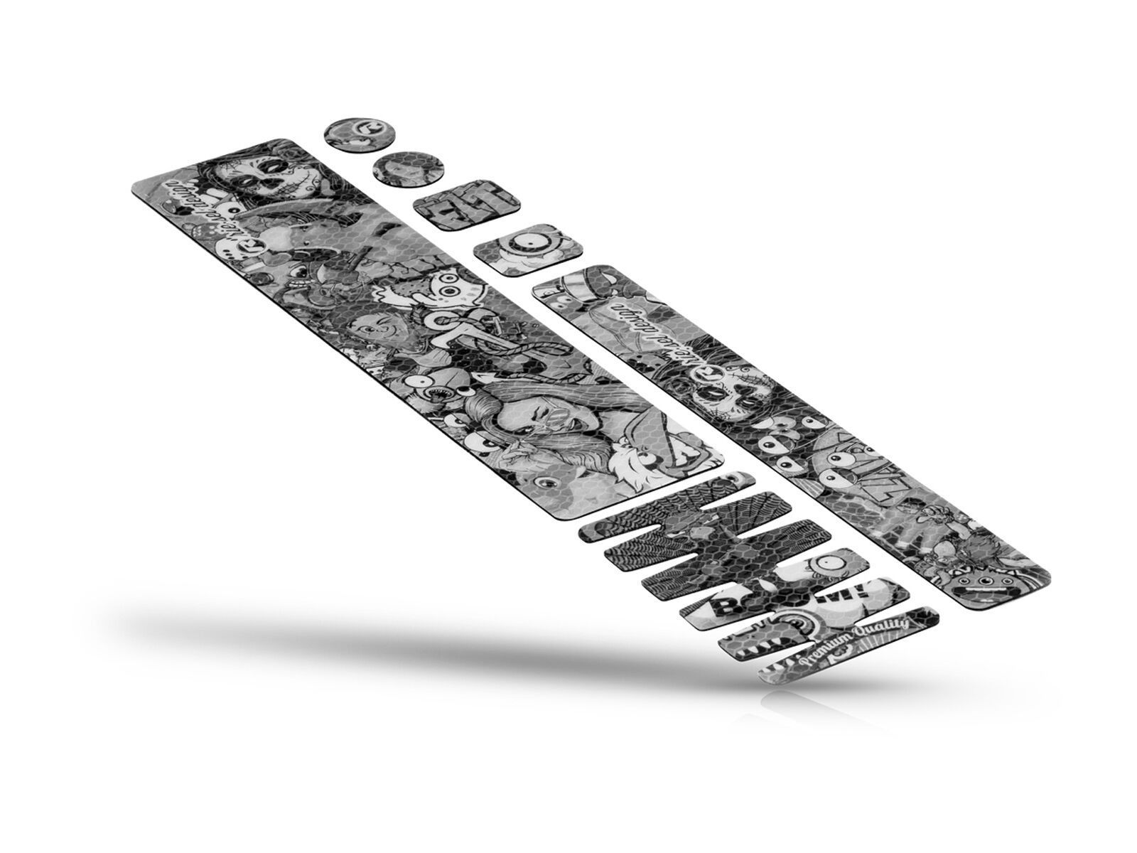 Riesel Design frameguard x, stickerbomb ultra black - Bild 1