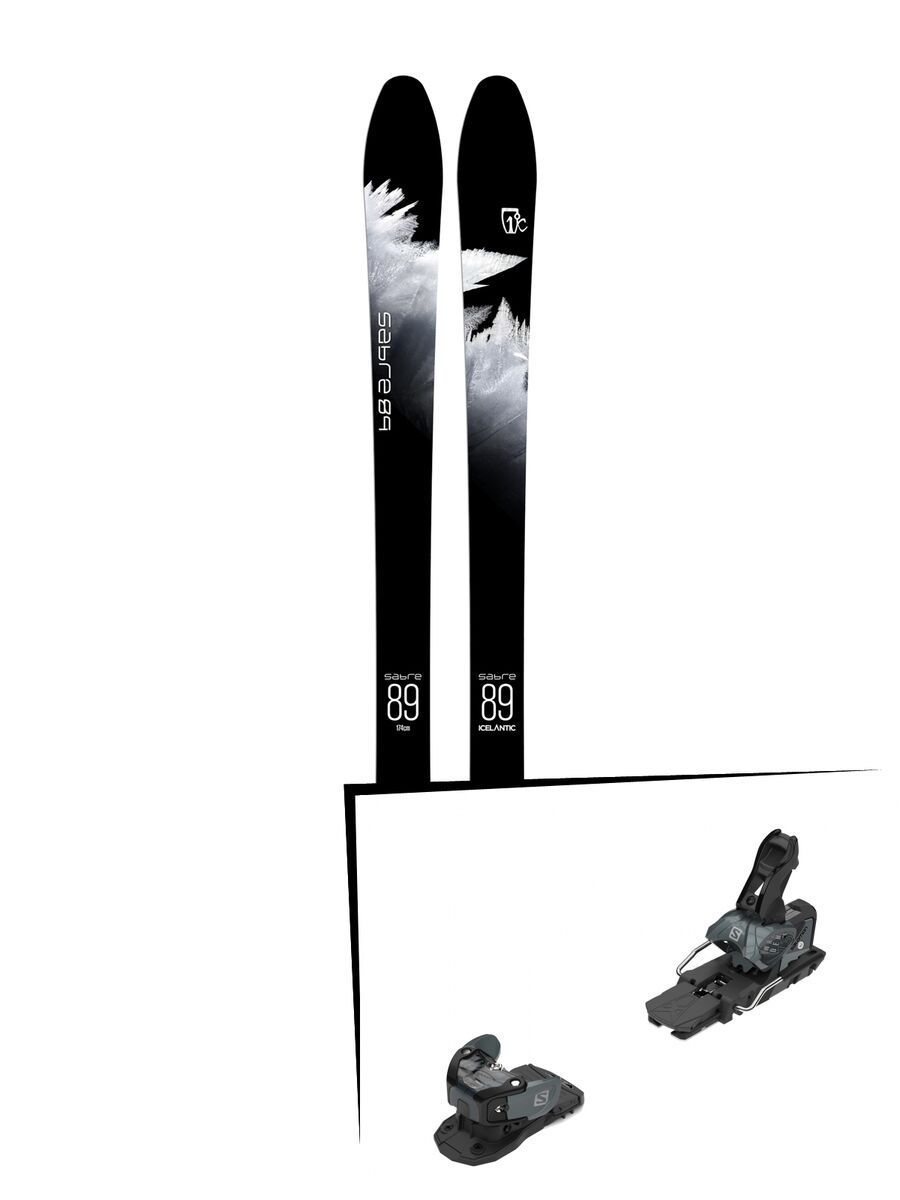 Set: Icelantic Sabre 89 2018 + Salomon Warden MNC 13 black/grey - Bild 1