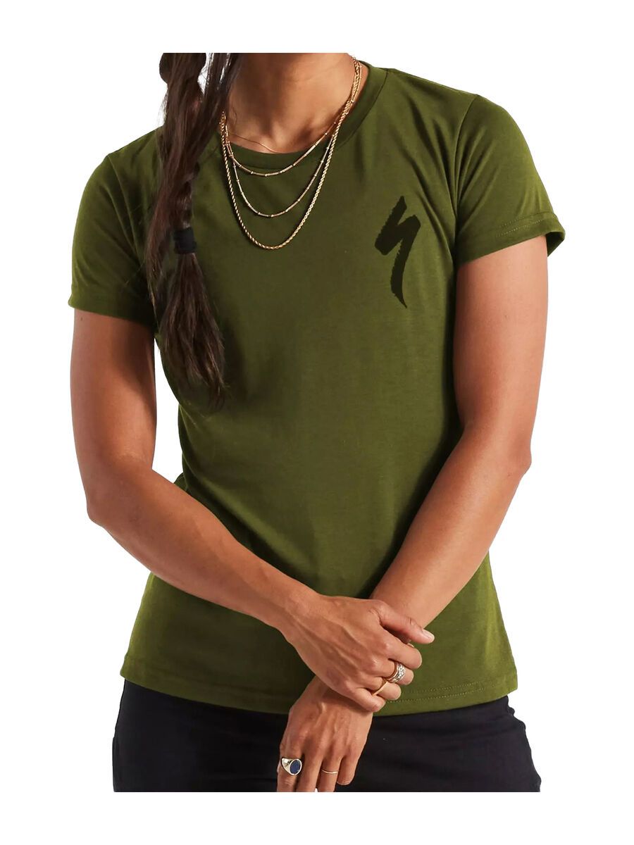 Specialized S-Logo T-Shirt Damen kurzarm, olive green - Bild 1