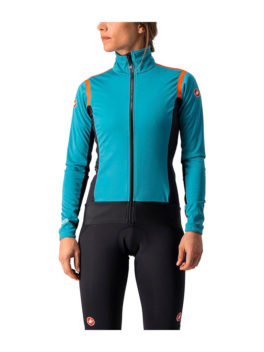 Castelli Alpha RoS 2 W Light Jacket, teal blue/black-fiery red - Bild 1