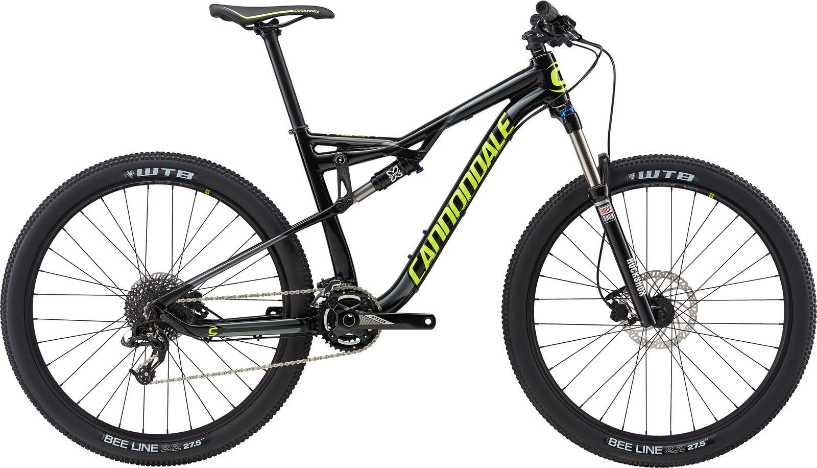 Cannondale Habit 6, jet black w/ charcoal grey and neon spring, gloss - BLK - Bild 1