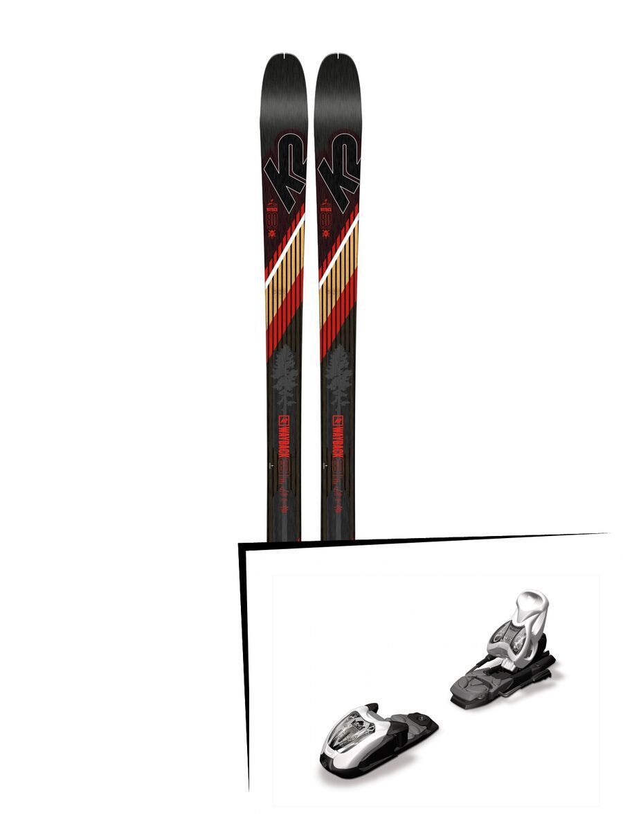 Set: K2 SKI Wayback 80 2019 + Marker M 4.5 EPS white/black - Bild 1