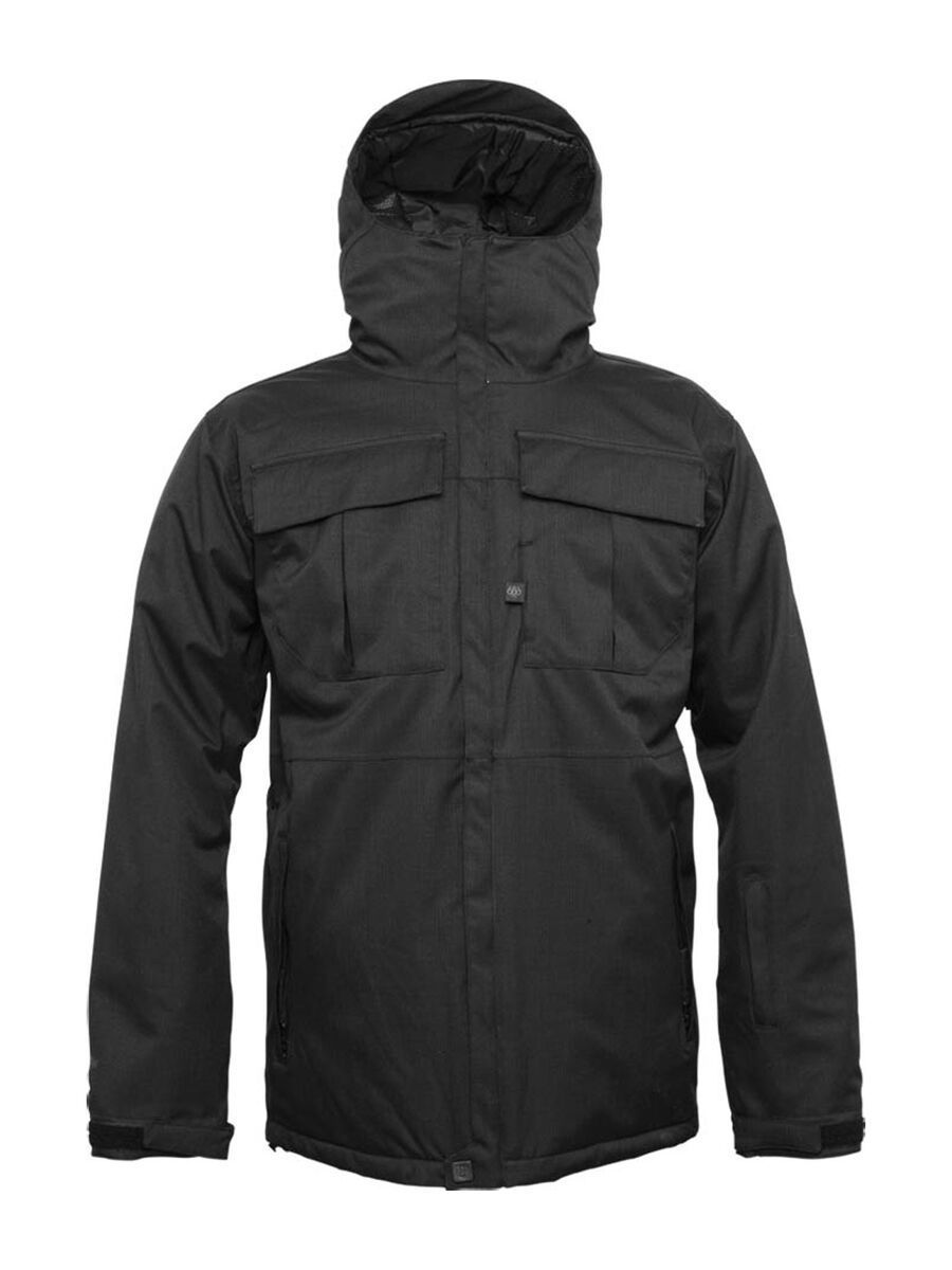 686 Authentic Moniker Jacket, Black Herringbone Denim - Bild 1