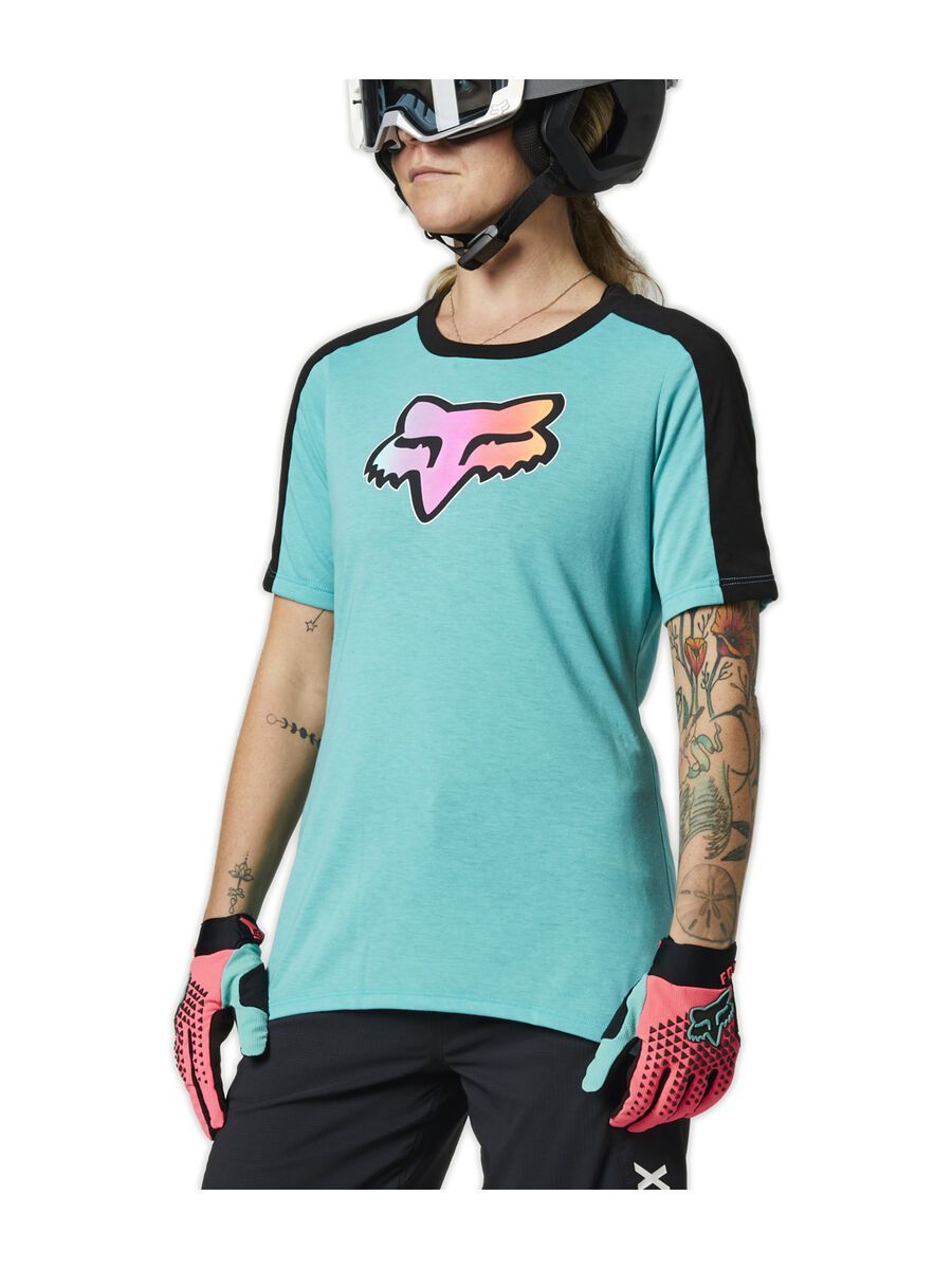 Fox Womens Ranger Drirelease SS Jersey, teal - Bild 3